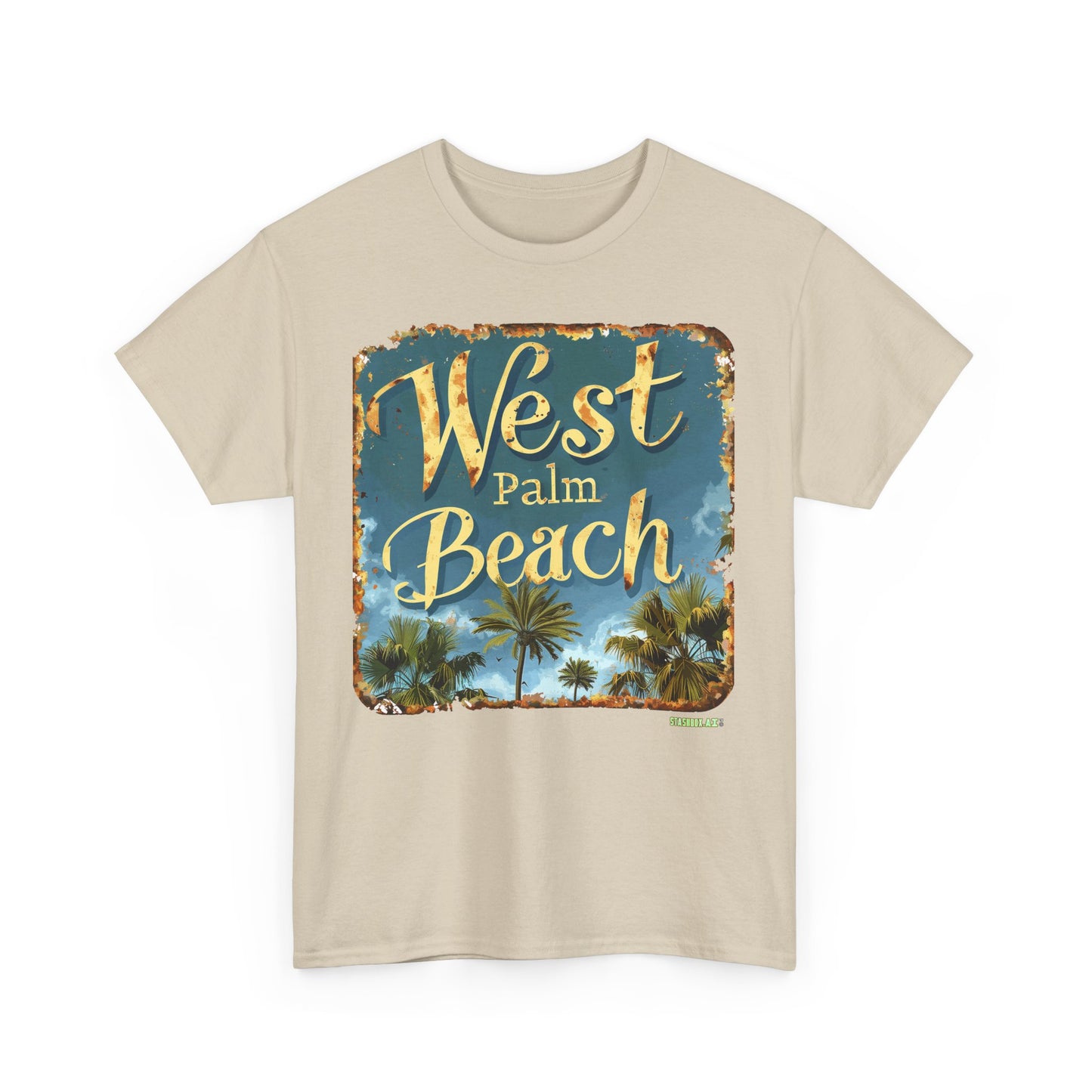 Unisex Heavy Cotton Tee West Palm Beach 033