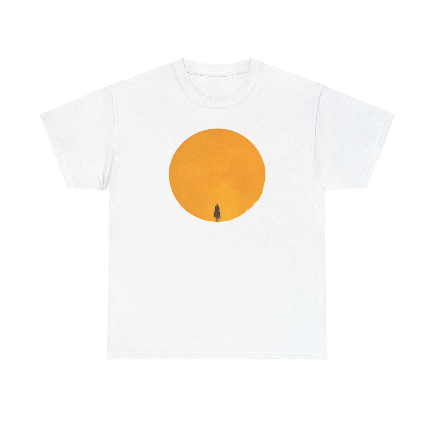 Unisex Heavy Cotton T-Shirt  Horserider in Sun 1