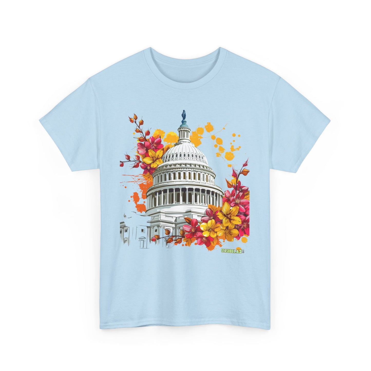 Unisex Heavy Cotton TShirt Washington DC 001