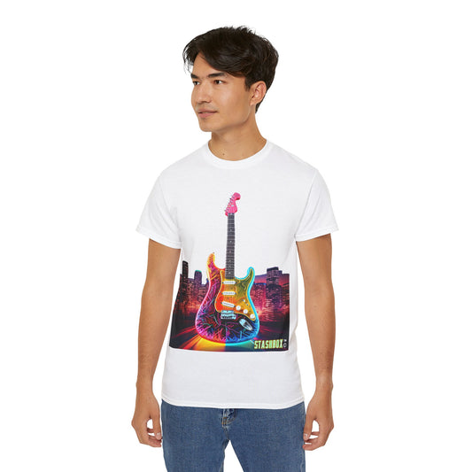 Unisex Ultra Cotton Tshirt - Colorful Electric Guitar 001