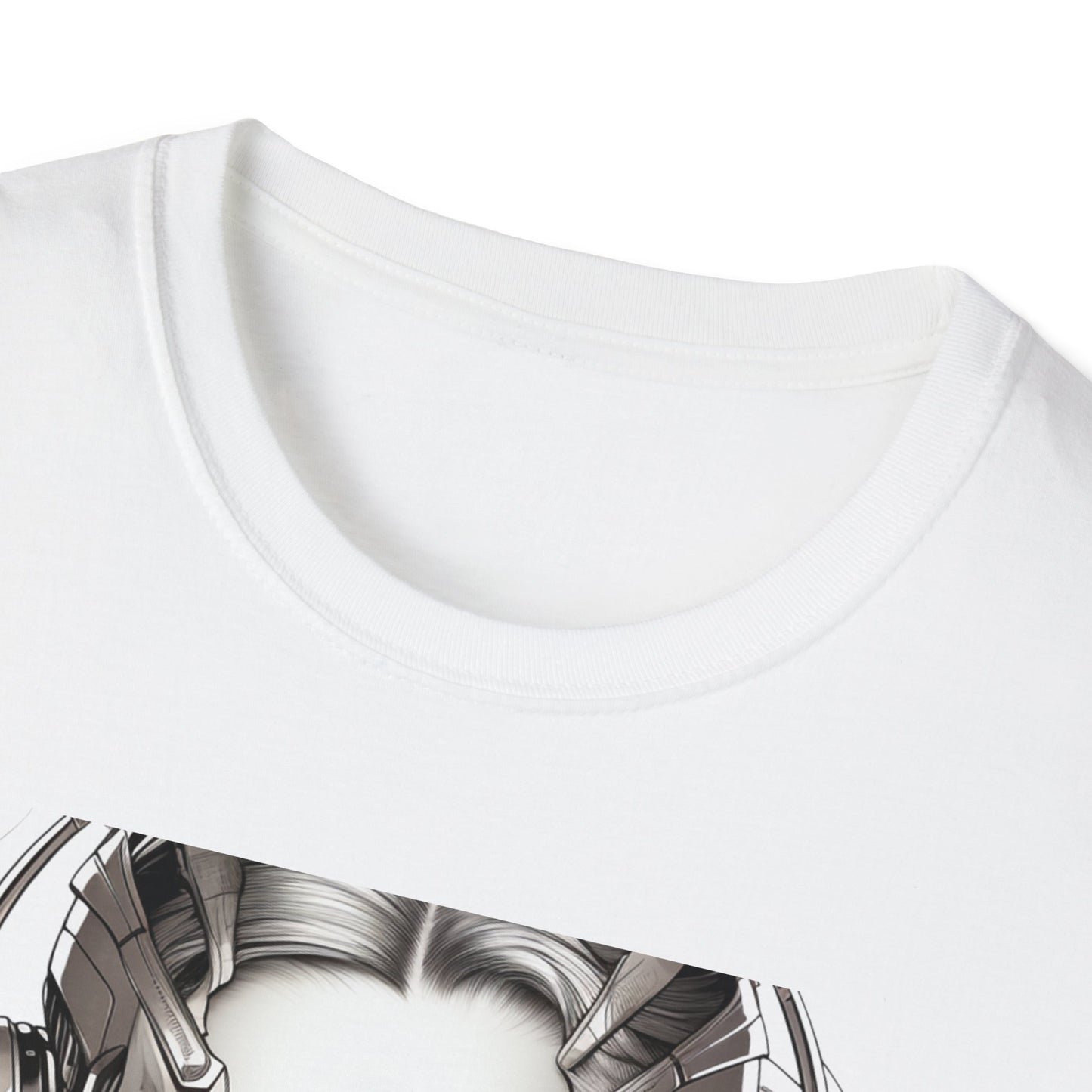 Silver Stunner 001 Unisex Softstyle T-Shirt #Stashbox Character Design #001