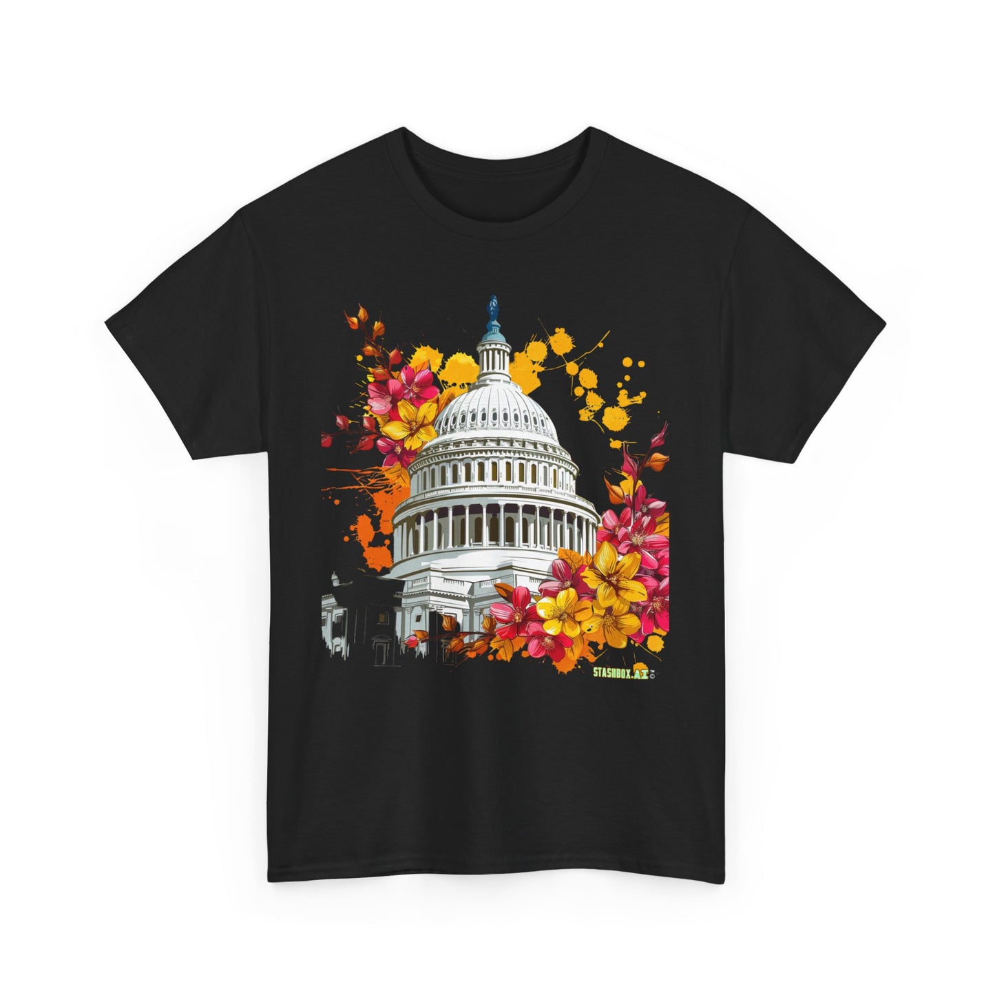 Unisex Heavy Cotton TShirt Washington DC 001