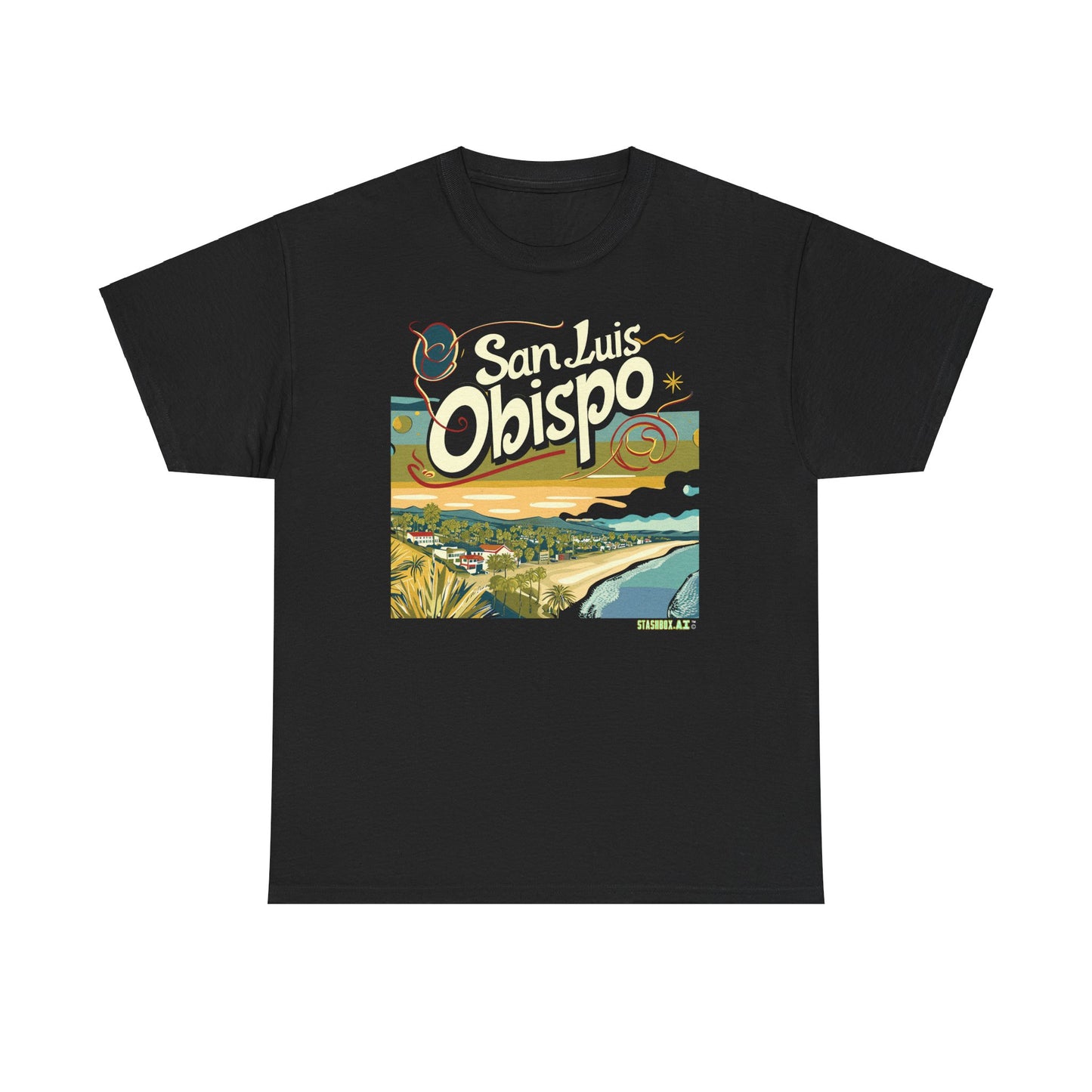 Unisex Heavy Cotton TShirt San Luis Obispo Design 006