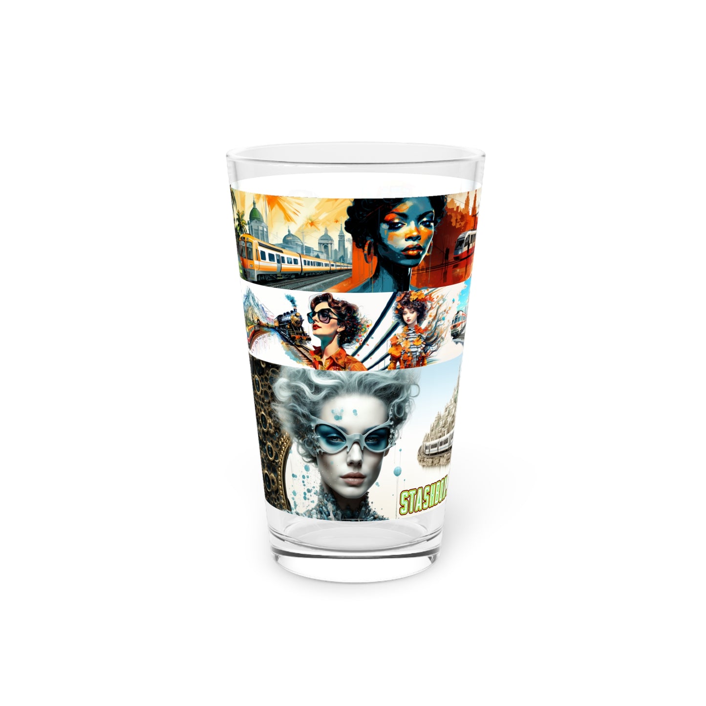 Extra Special 3-in-1 Train Montage Pint Glass - Stashbox Exclusive