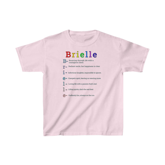 Kids Heavy Cotton™ Tee Kids Letter Poem Tshirt - Brielle