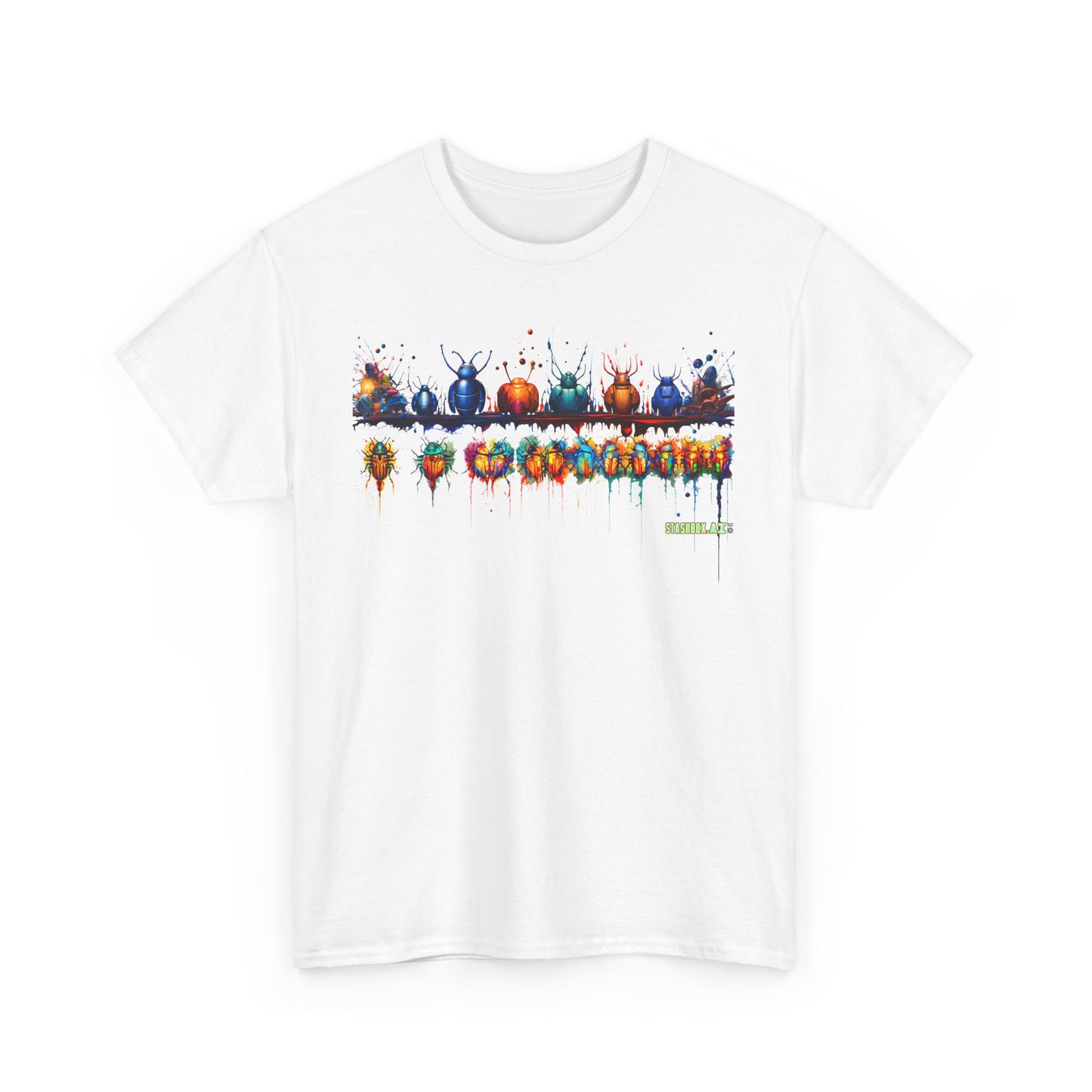 Unisex Heavy Cotton Tee Colorful Bugs 001 T-Shirt