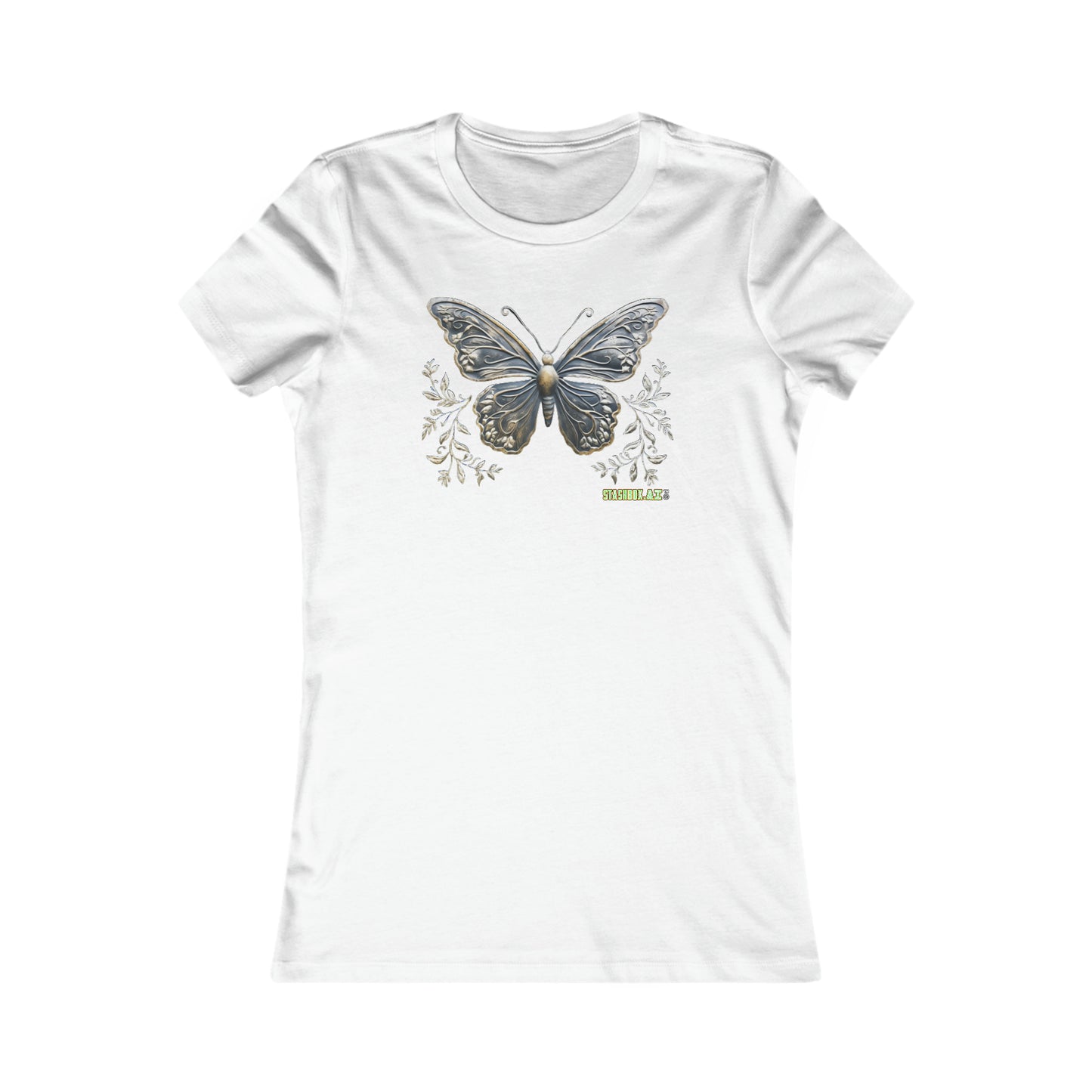 Women's Favorite T-Shirt Bronze Butterfly Design 015