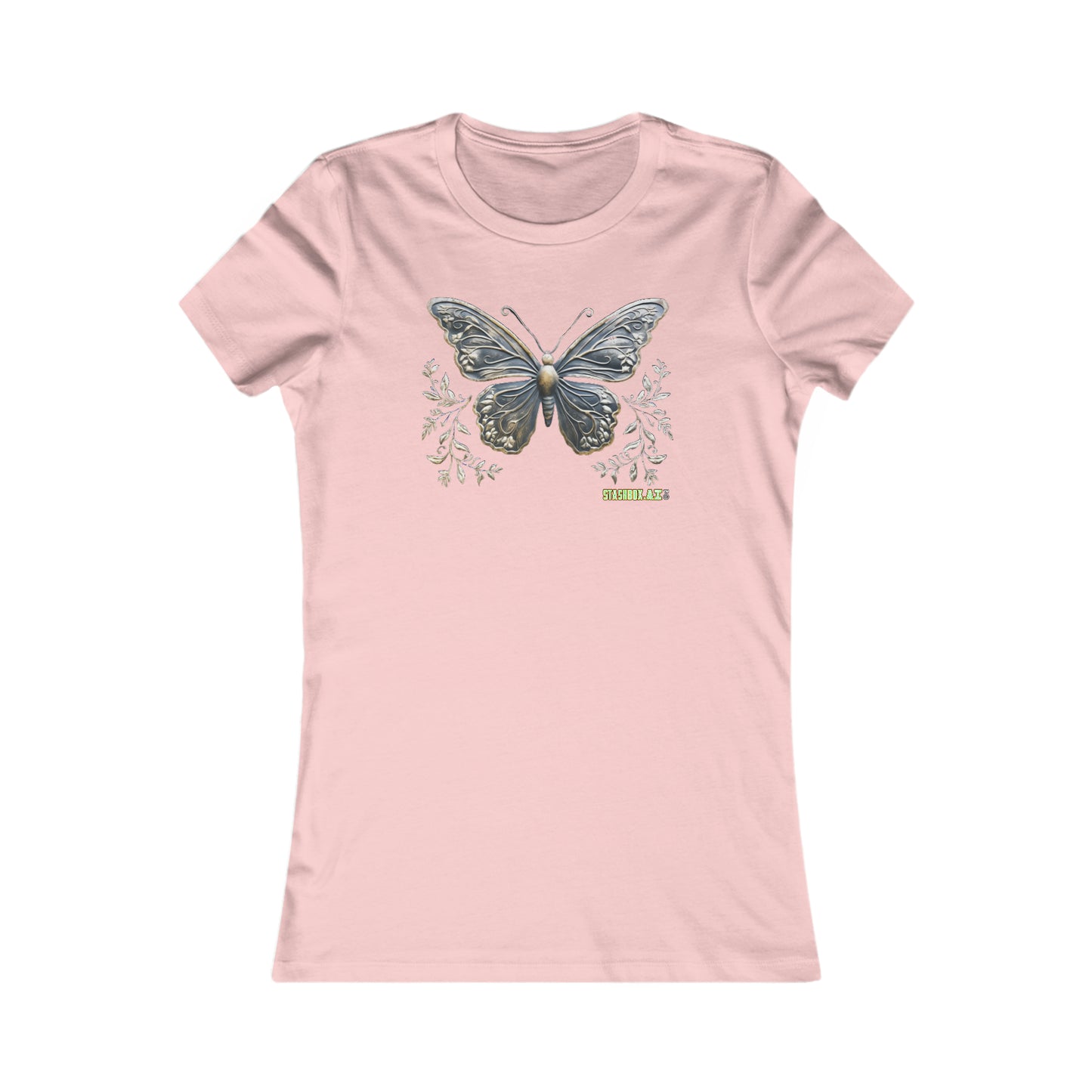 Women's Favorite T-Shirt Bronze Butterfly Design 015