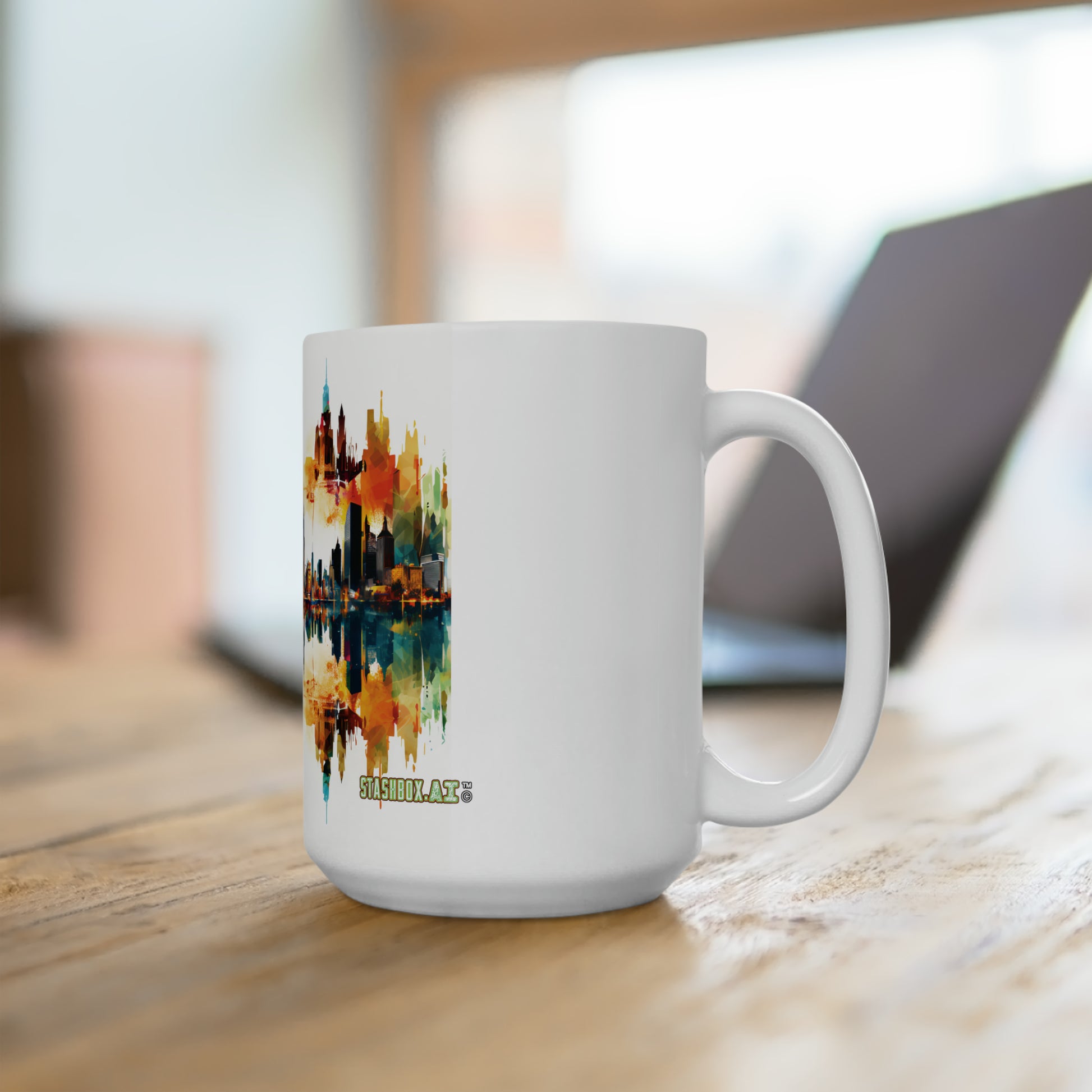 Stashbox New York Ceramic Mug - Artistic City Skyline