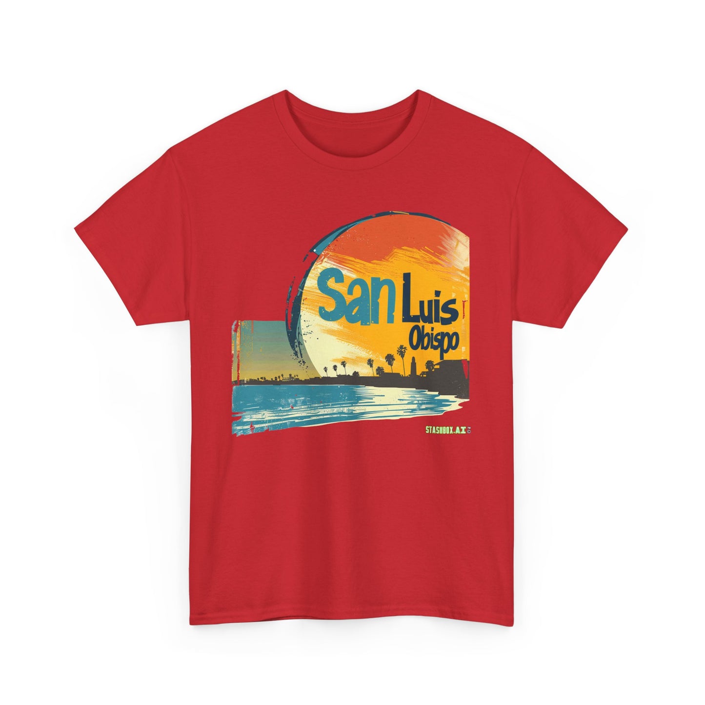 Unisex Heavy Cotton TShirt San Luis Obispo Design 001