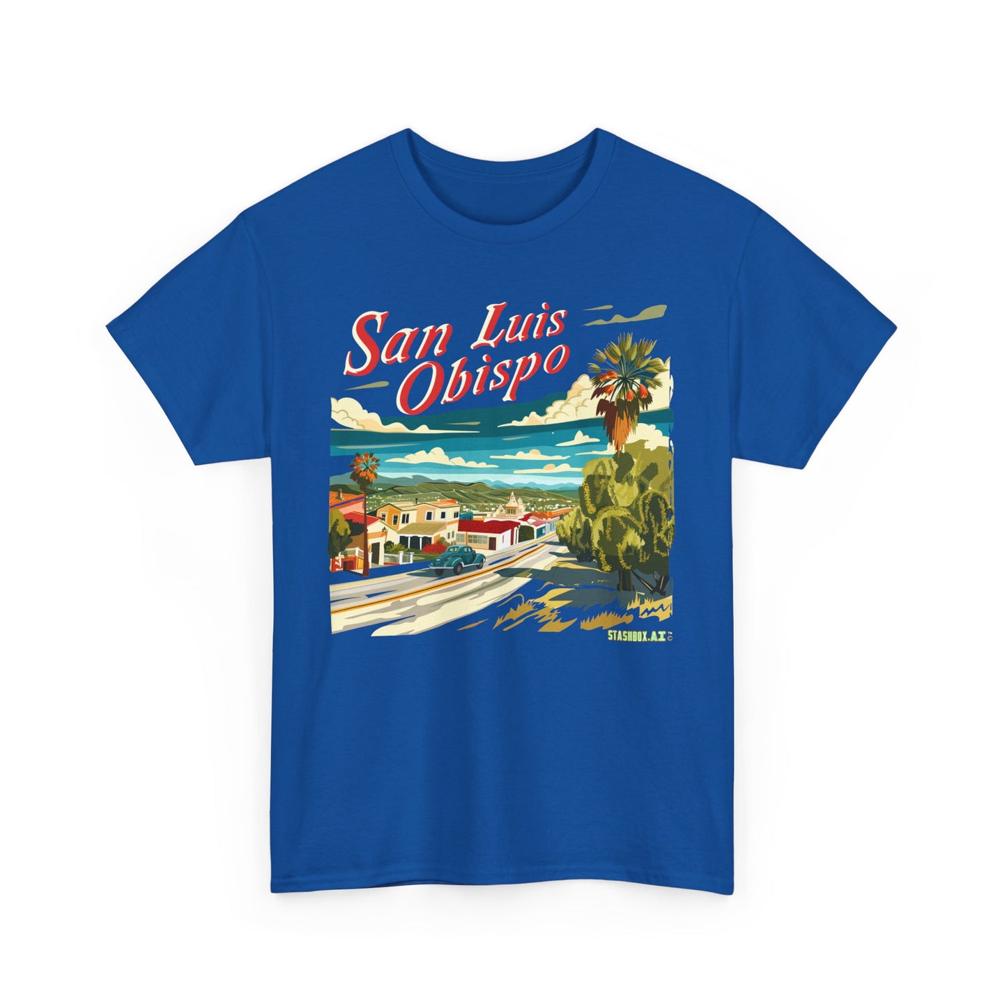 Unisex Heavy Cotton TShirt San Luis Obispo Design 005