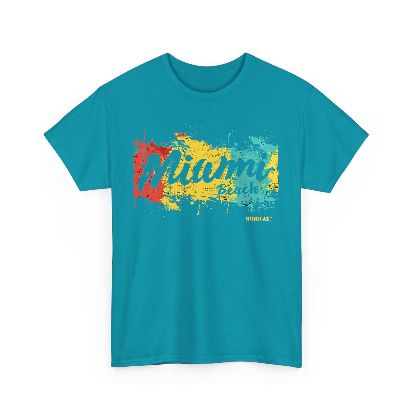 Unisex Heavy Cotton Miami TShirt Design 06