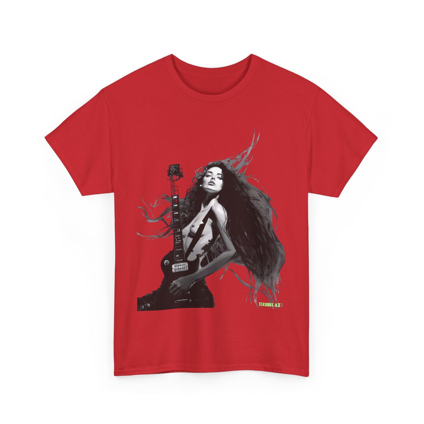 Unisex Heavy Cotton T-Shirt  Girl Guitar N2