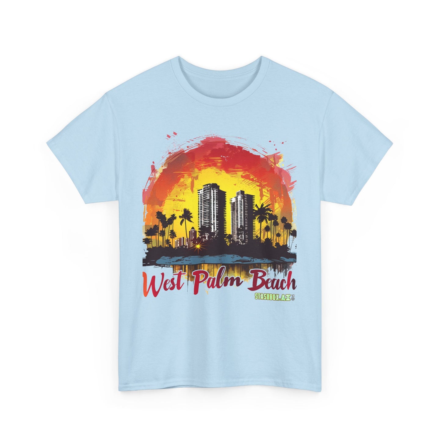 Unisex Heavy Cotton Tee West Palm Beach 004