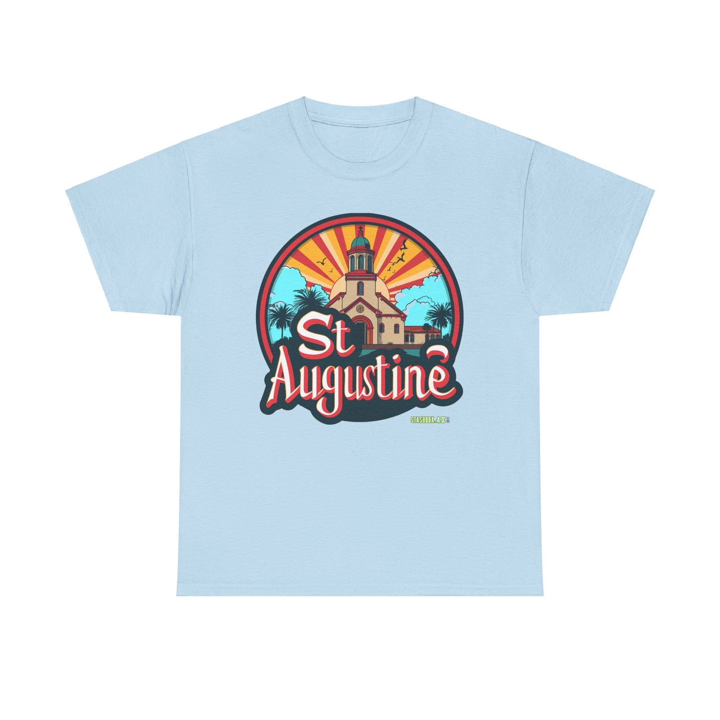 Unisex Heavy Cotton Tee St. Augustine Design 007