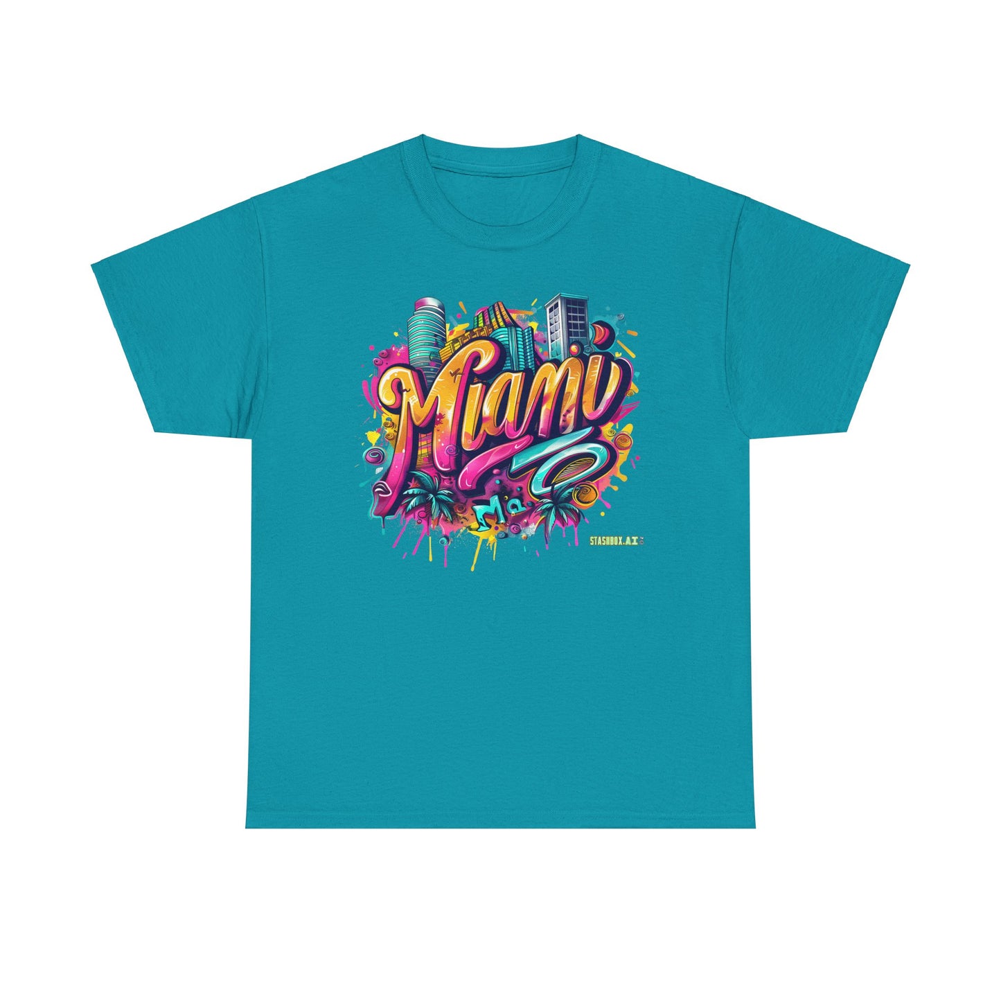 Unisex Heavy Cotton Miami TShirt Design 010