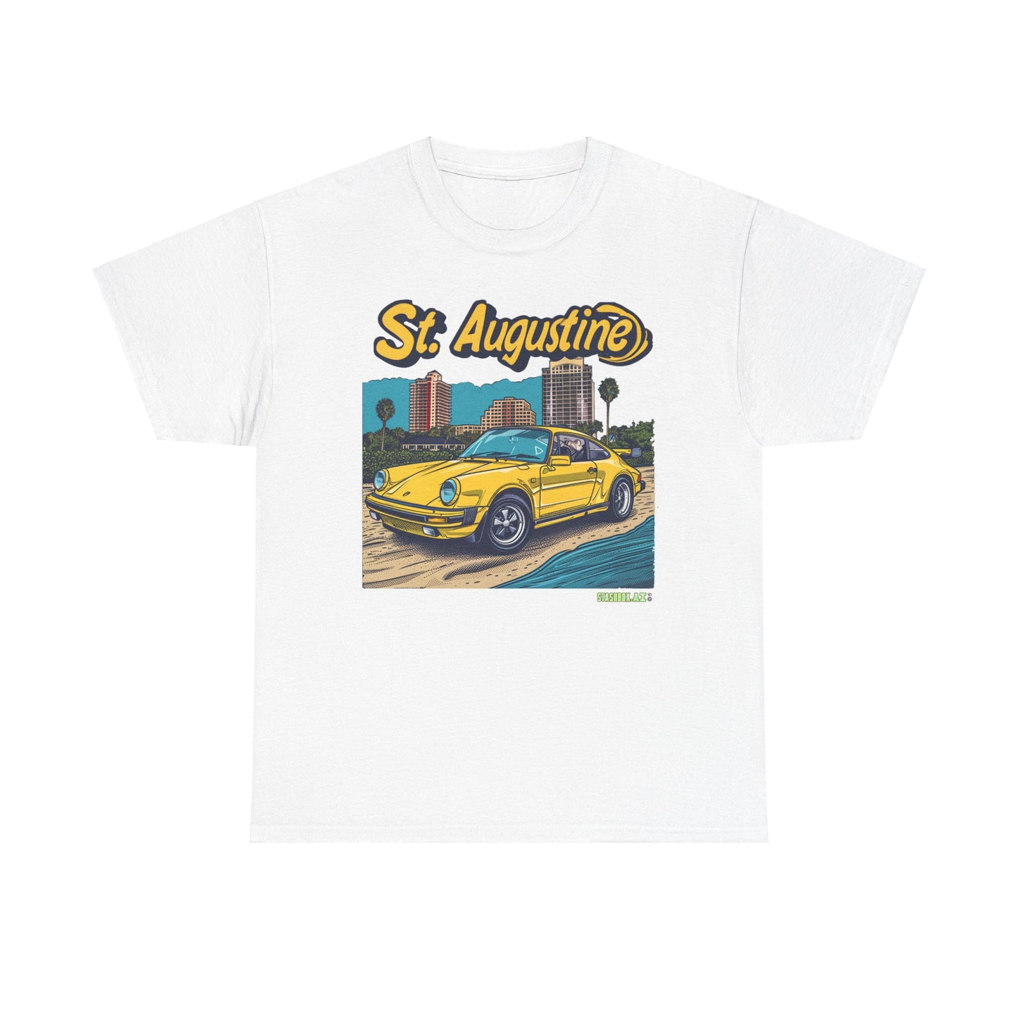 Unisex Heavy Cotton Tee St. Augustine Design 008