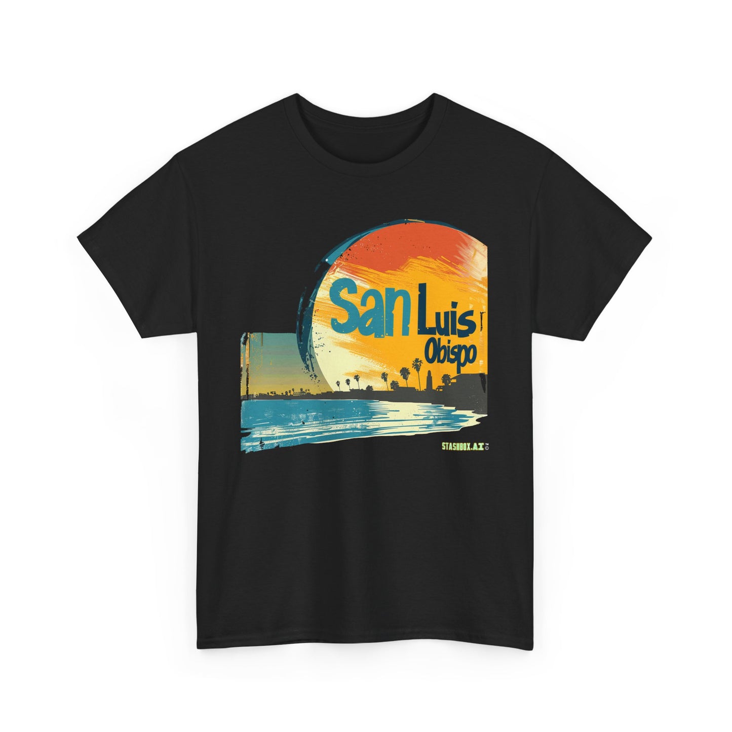 Unisex Heavy Cotton TShirt San Luis Obispo Design 001