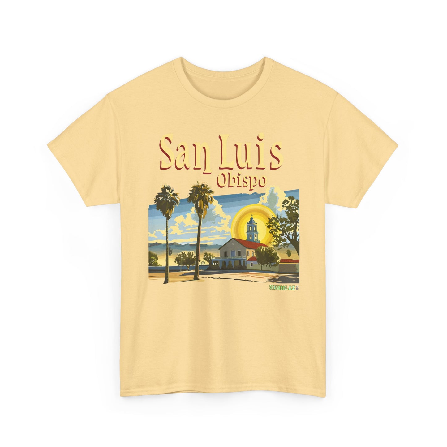 Unisex Heavy Cotton TShirt San Luis Obispo Design 4