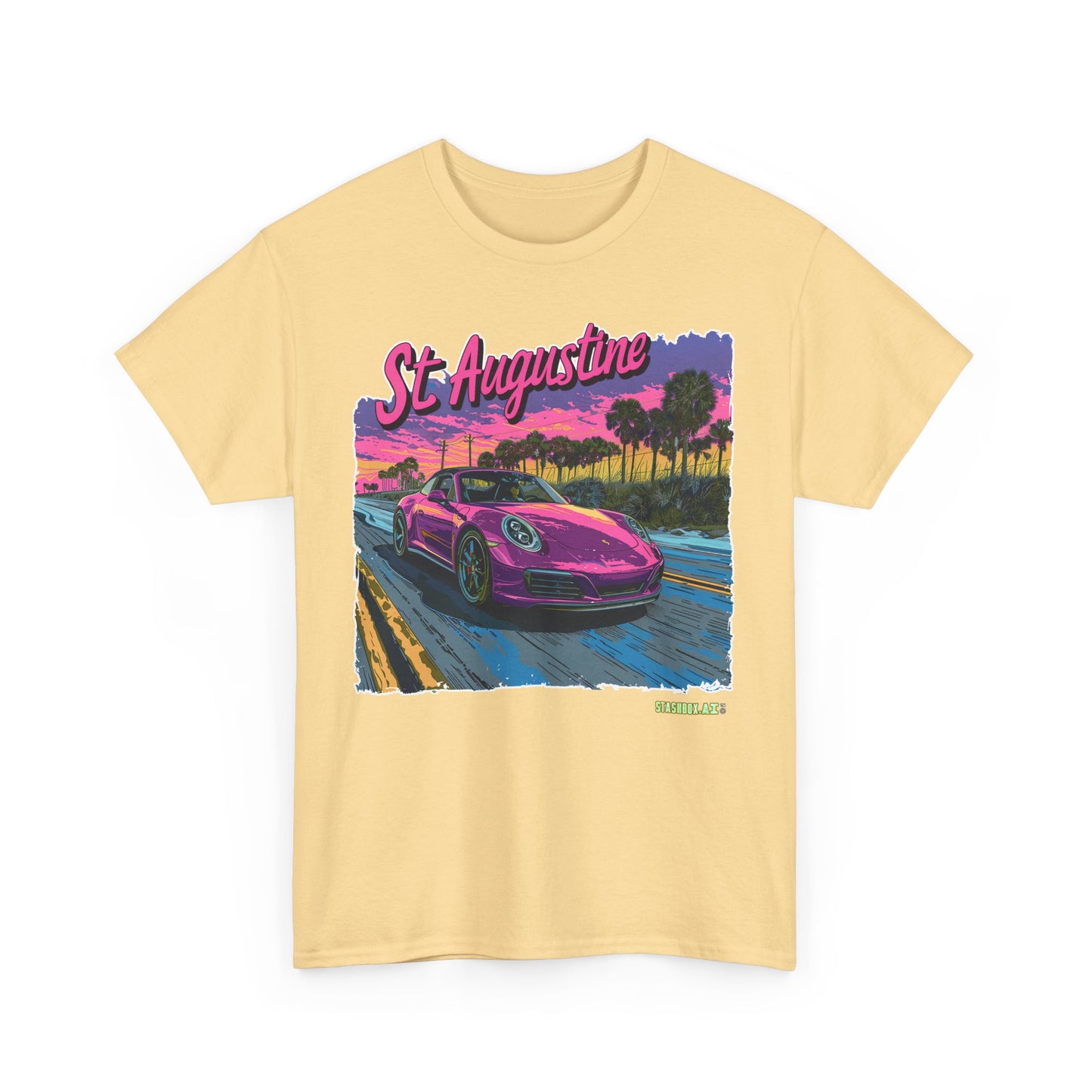 Unisex Heavy Cotton Tee St. Augustine Design 009