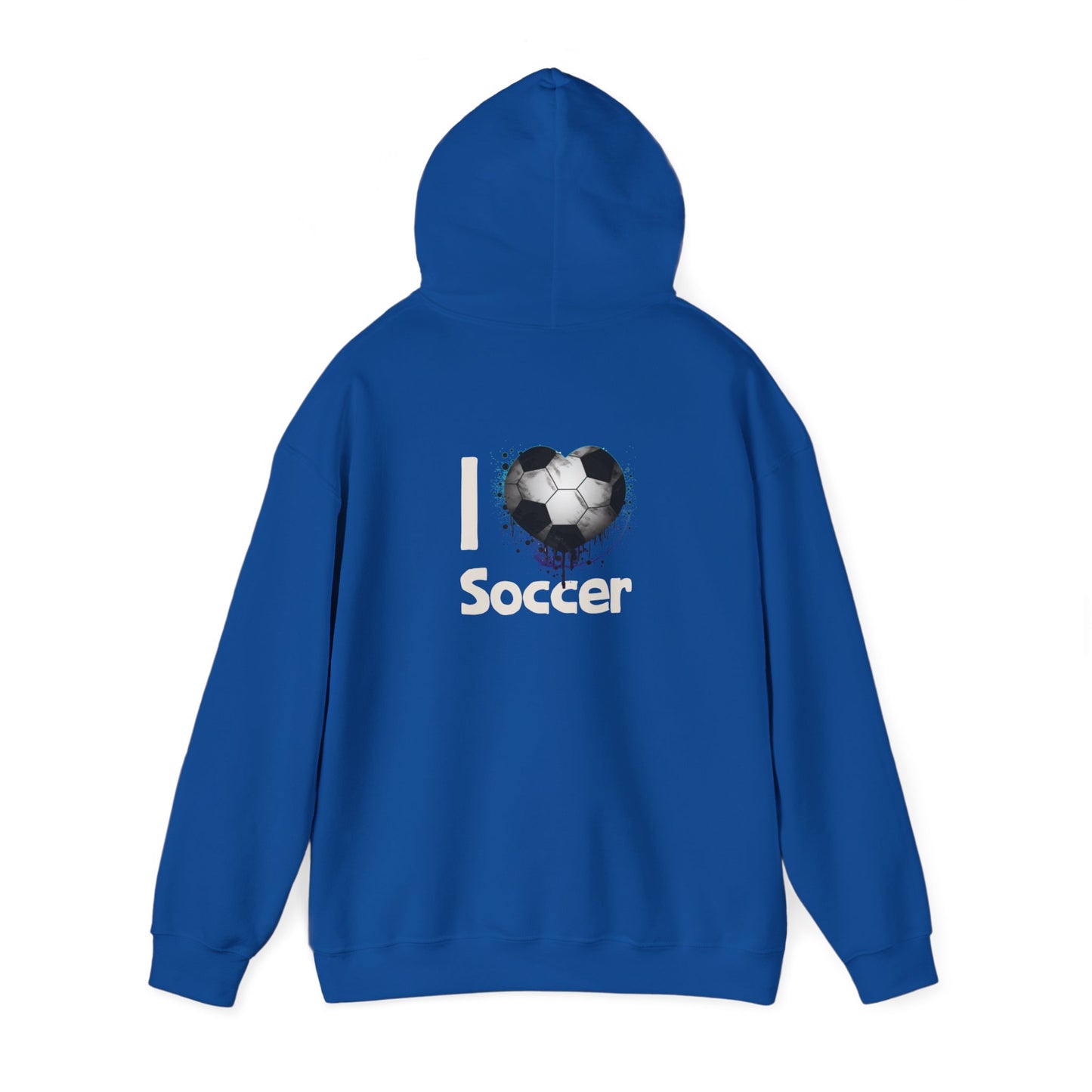 Unisex Heavy Blend™ Hooded Sweatshirt Soccer Voronoi Art 001