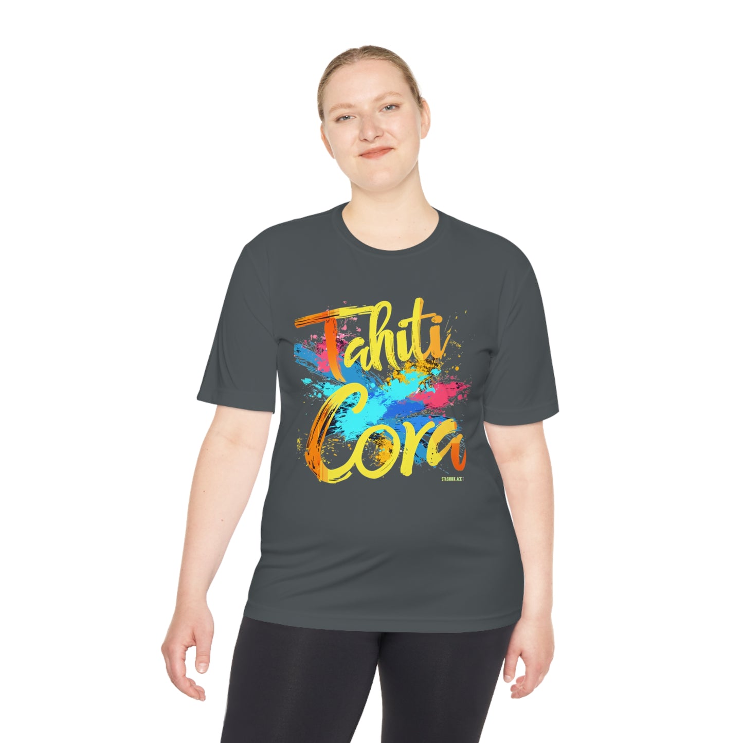 Unisex Moisture Wicking Tee Tahiti Cora Logo 003