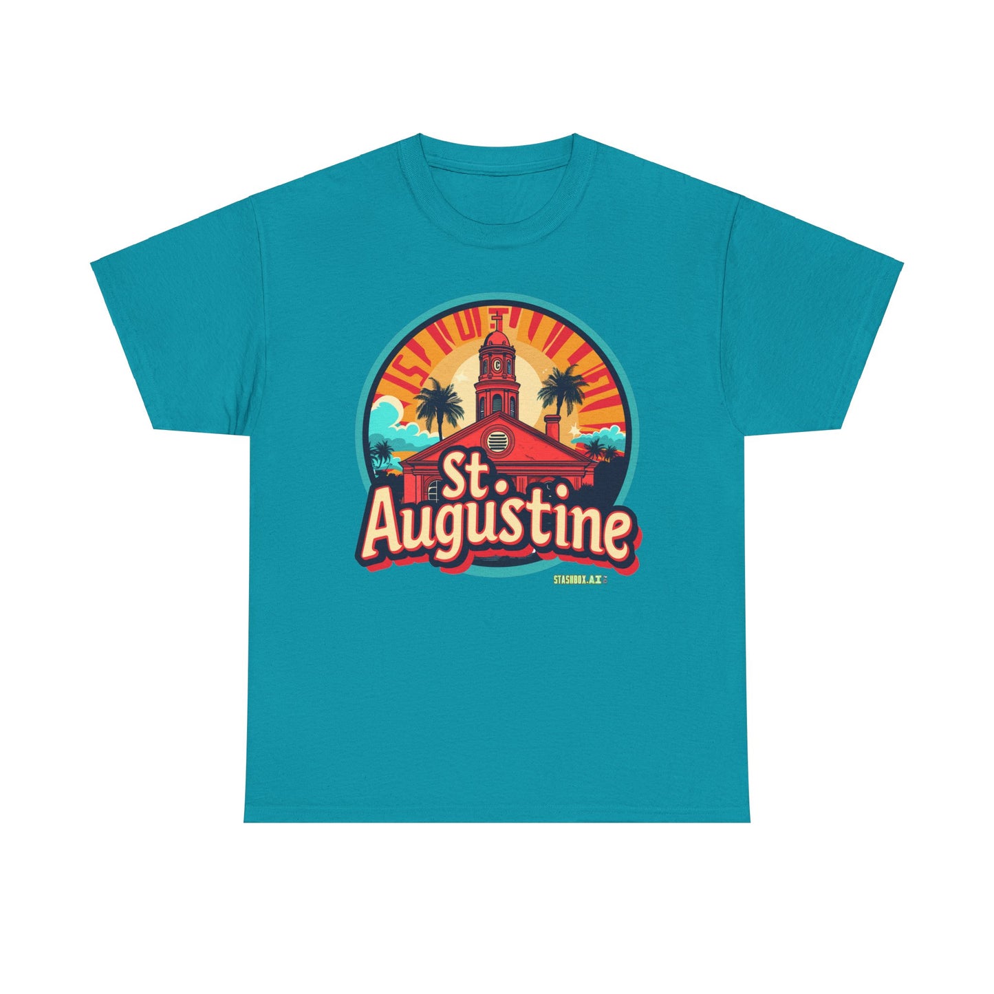 Unisex Heavy Cotton Tee St. Augustine Design 004