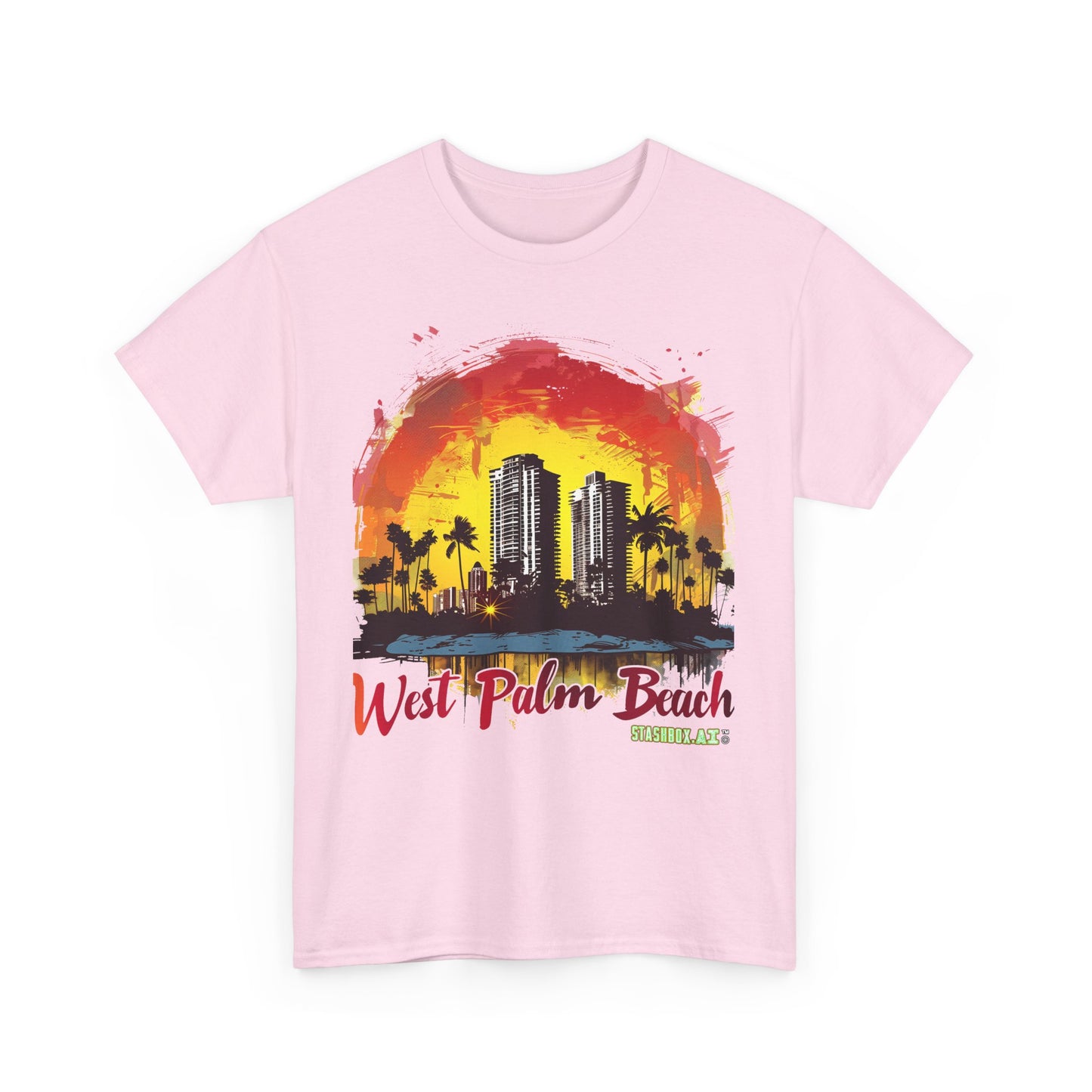 Unisex Heavy Cotton Tee West Palm Beach 004