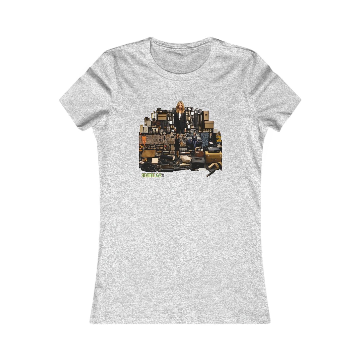 Women's Favorite T-Shirt A Girl and her Makeup Knolling Art Style