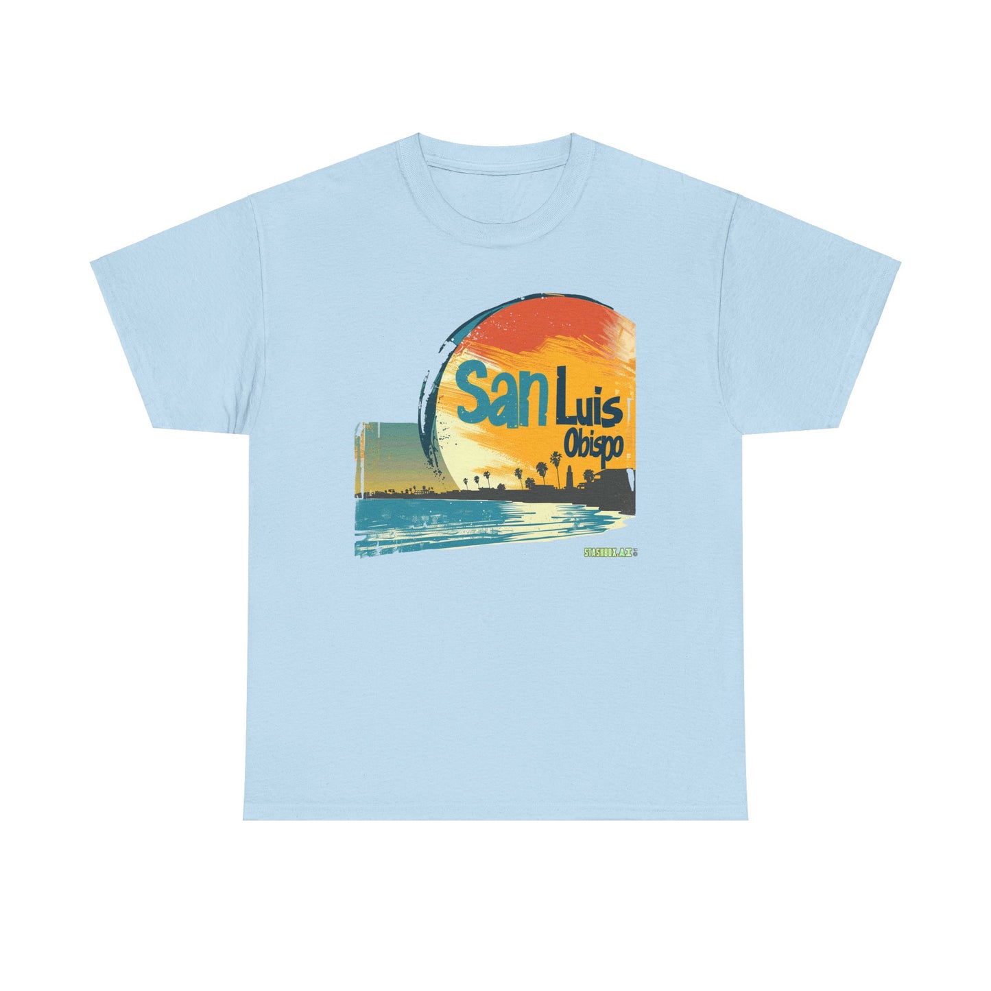 Unisex Heavy Cotton TShirt San Luis Obispo Design 001