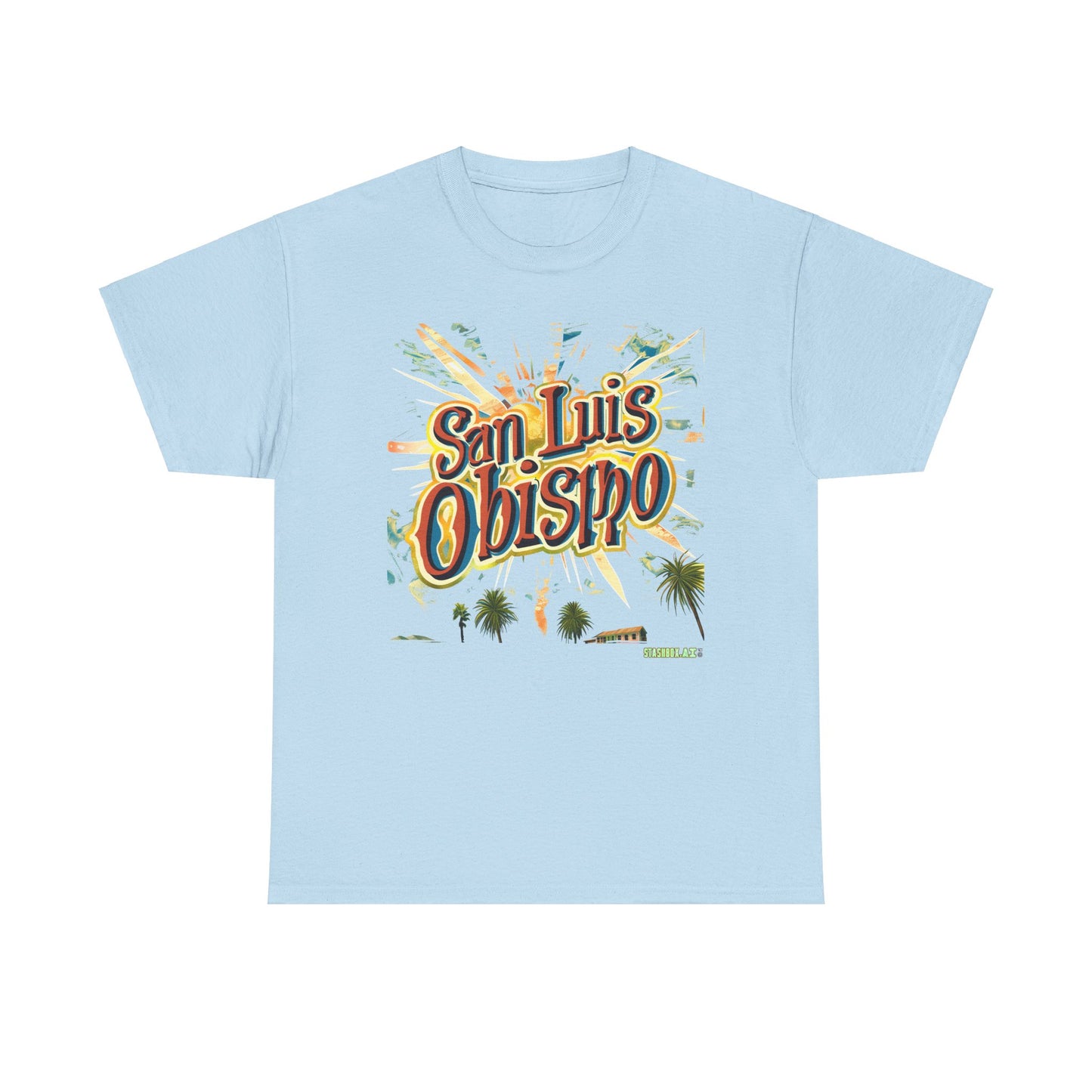 Unisex Heavy Cotton TShirt San Luis Obispo Design 007