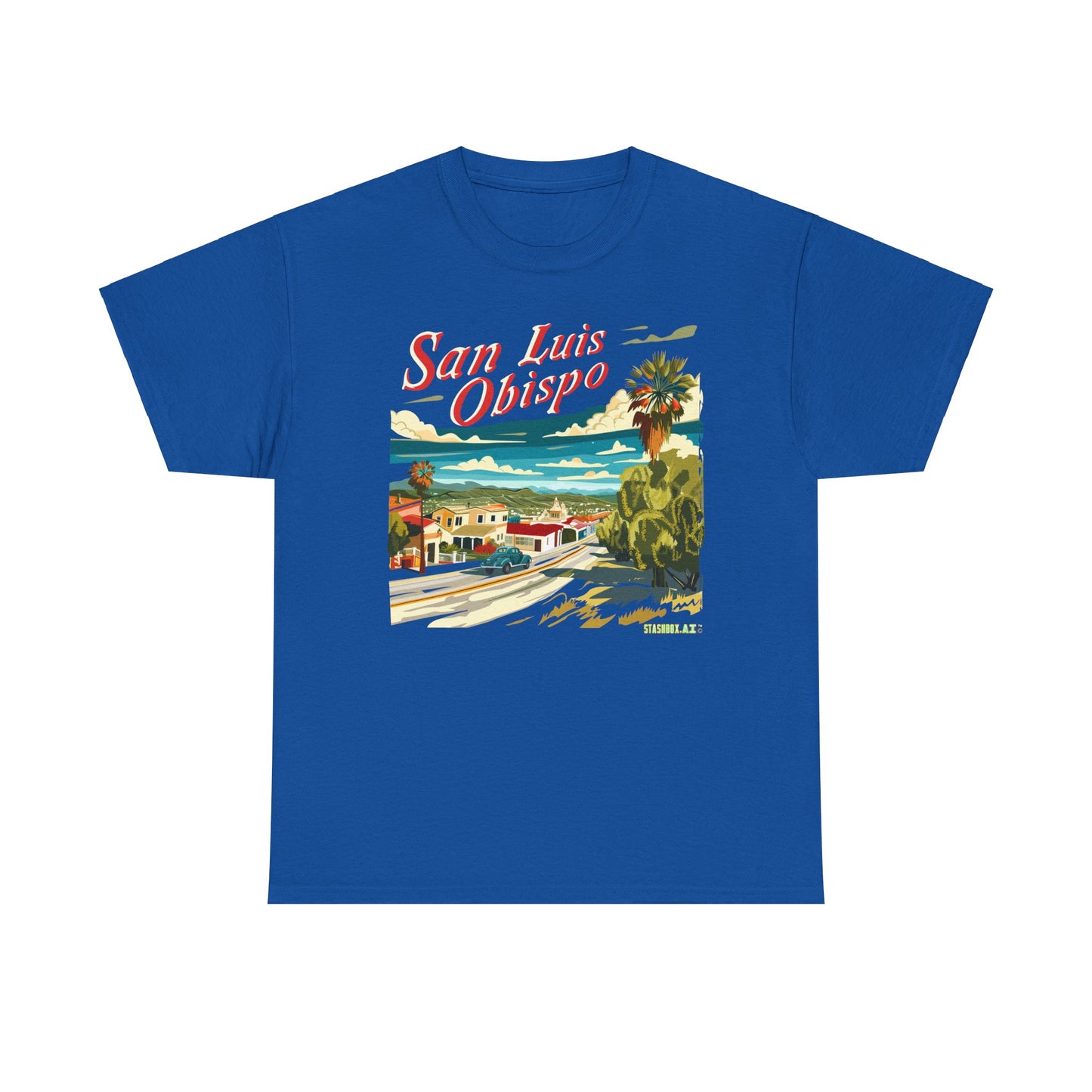 Unisex Heavy Cotton TShirt San Luis Obispo Design 005