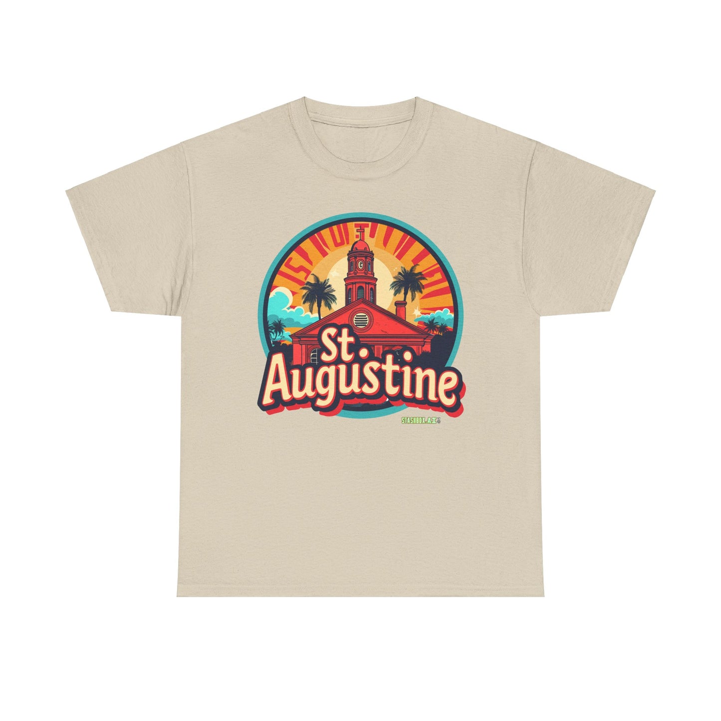 Unisex Heavy Cotton Tee St. Augustine Design 004