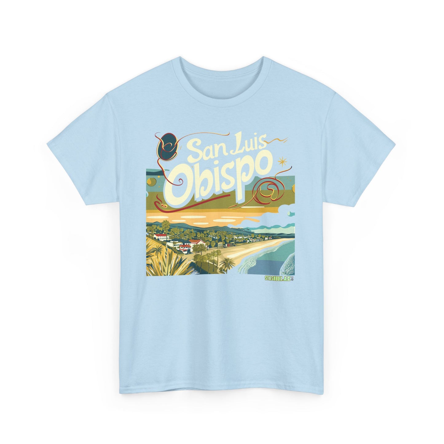 Unisex Heavy Cotton TShirt San Luis Obispo Design 006