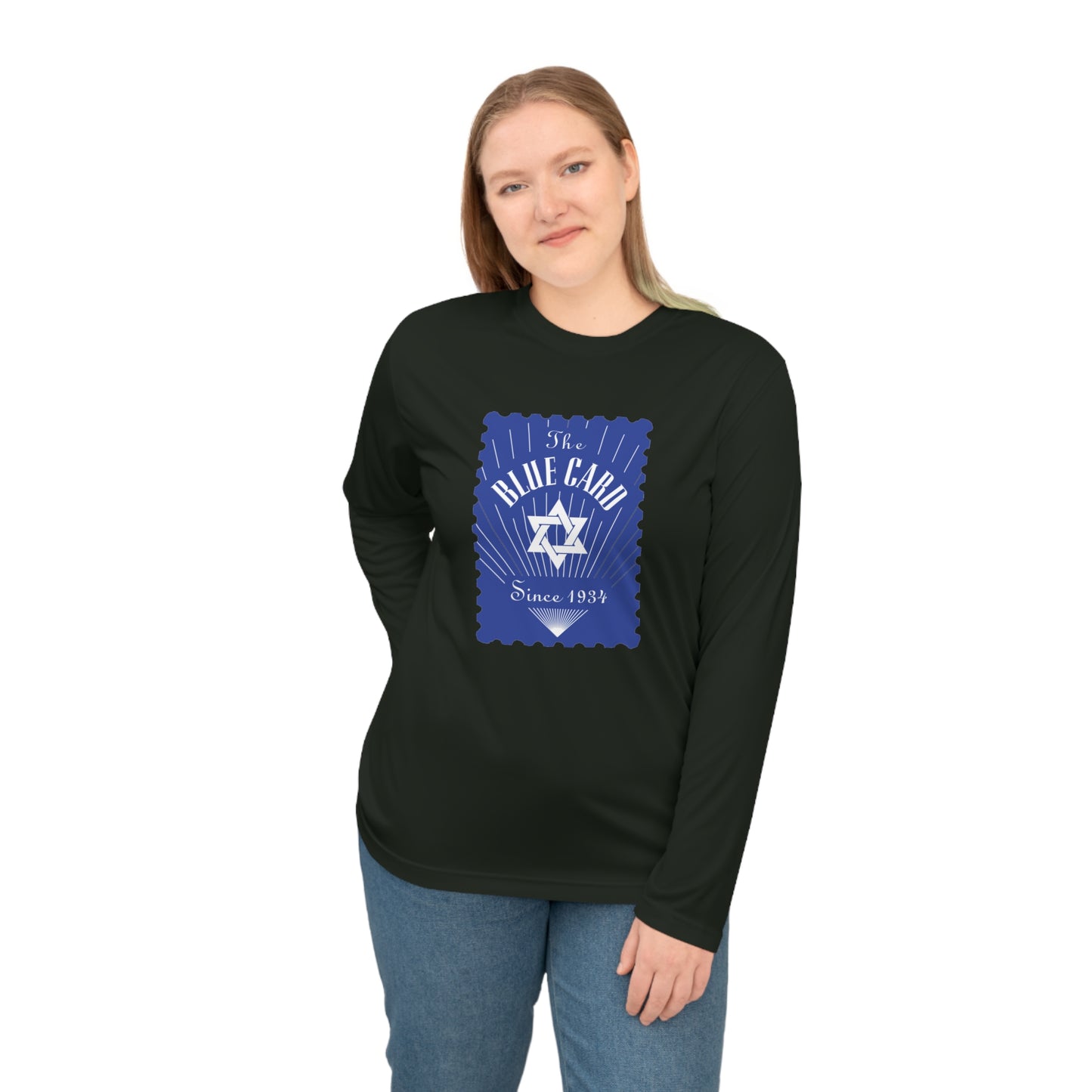 Classic Blue Ribbon Unisex Performance Long Sleeve Shirt - Great for Sports, Casual Wear & Gifts