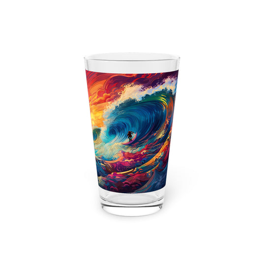 Immerse yourself in the Psychedelic Abyss with our Design #005 Pint Glass. Liquid artistry, exclusively at Stashbox.ai.