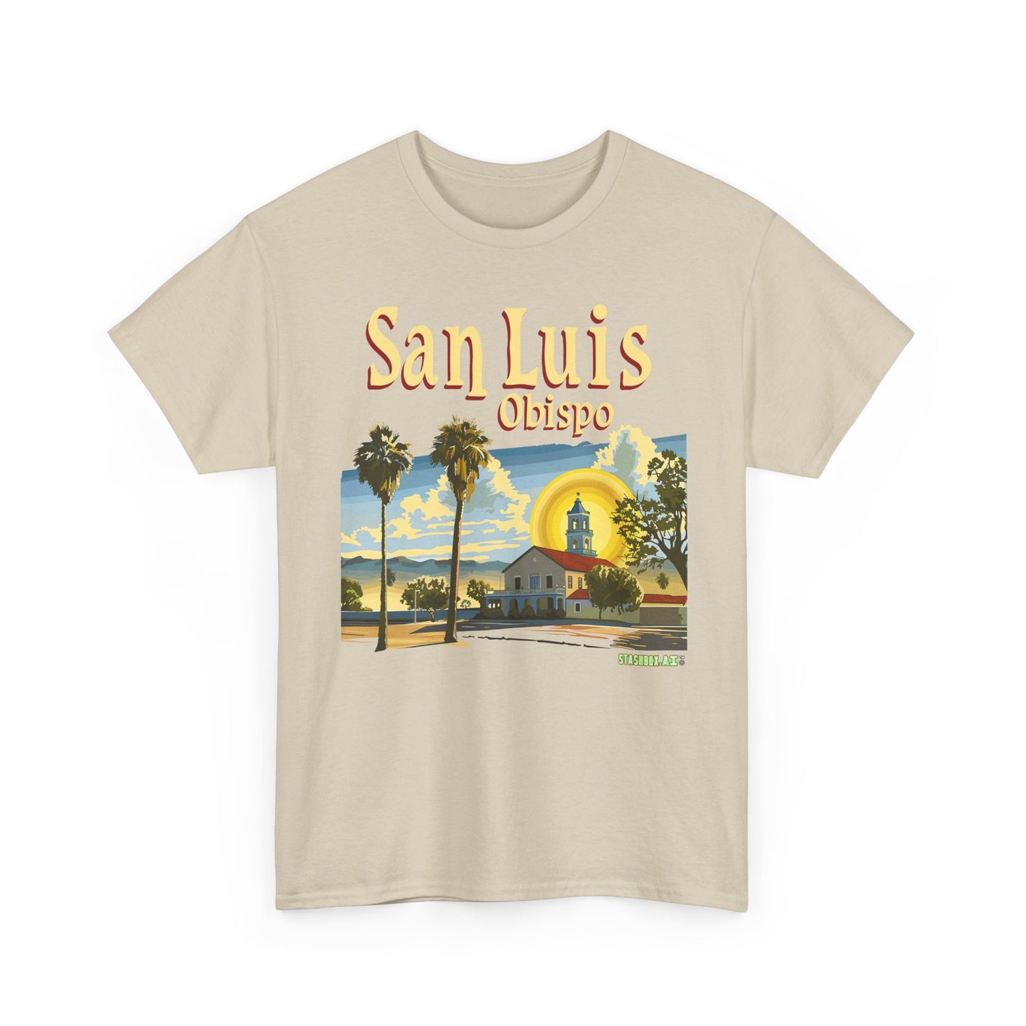 Unisex Heavy Cotton TShirt San Luis Obispo Design 4