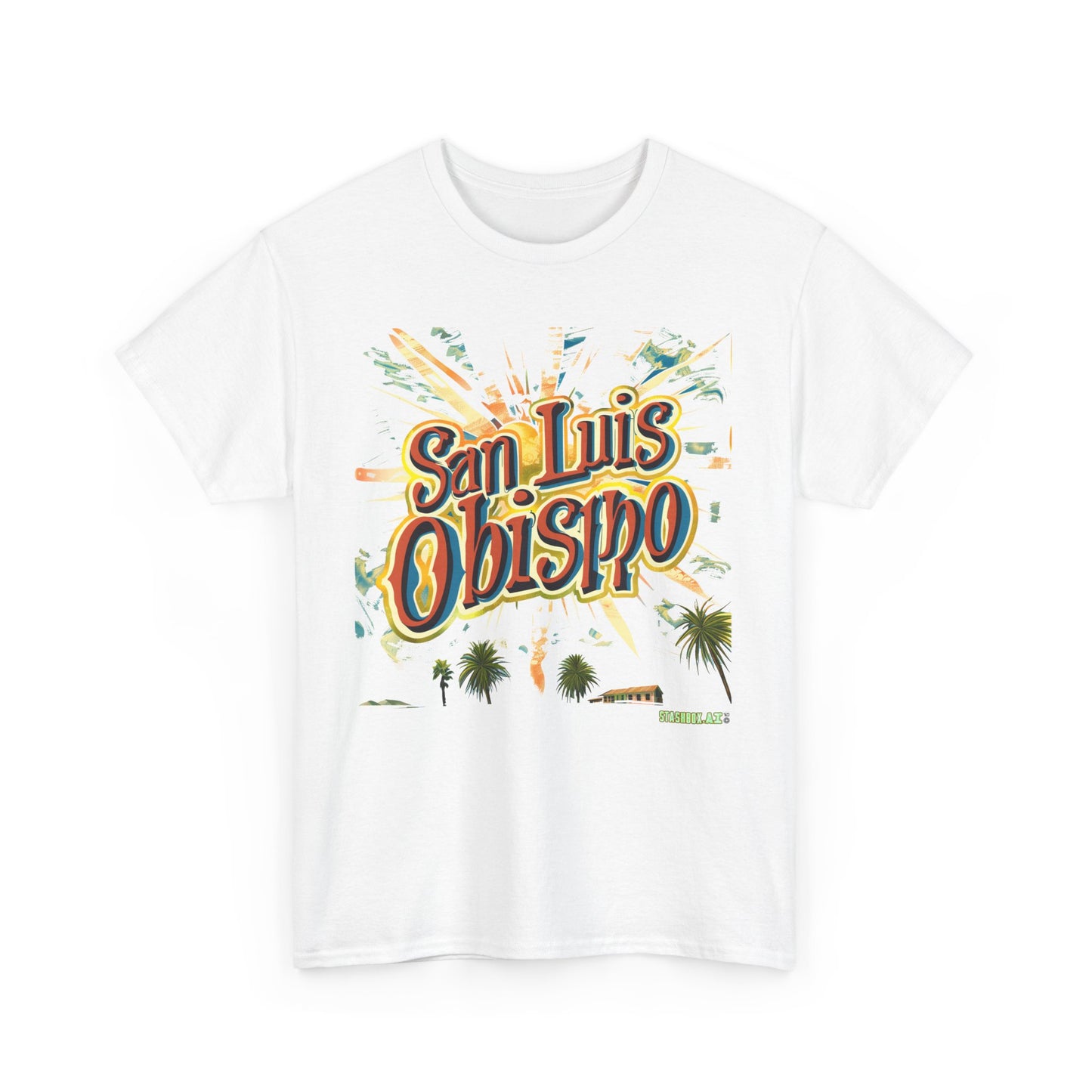 Unisex Heavy Cotton TShirt San Luis Obispo Design 007