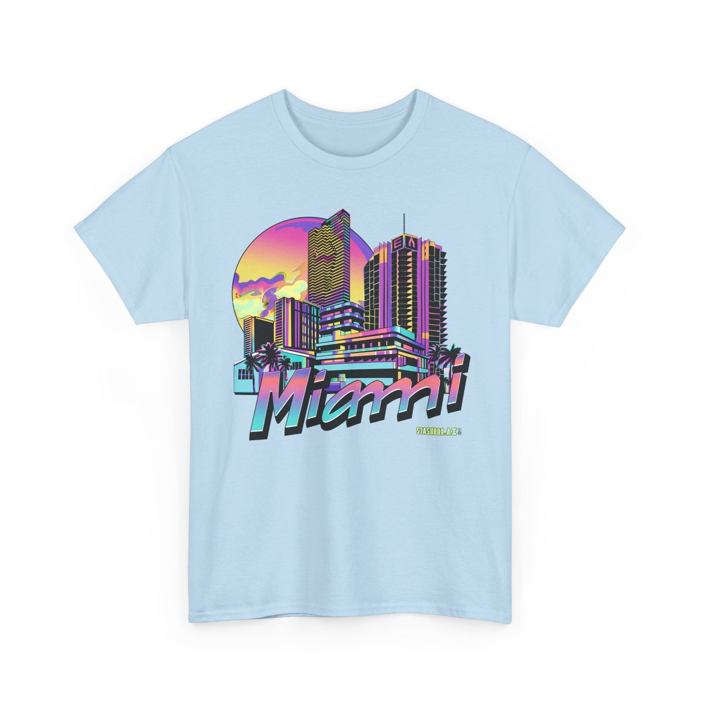 Unisex Heavy Cotton Miami TShirt Design 07