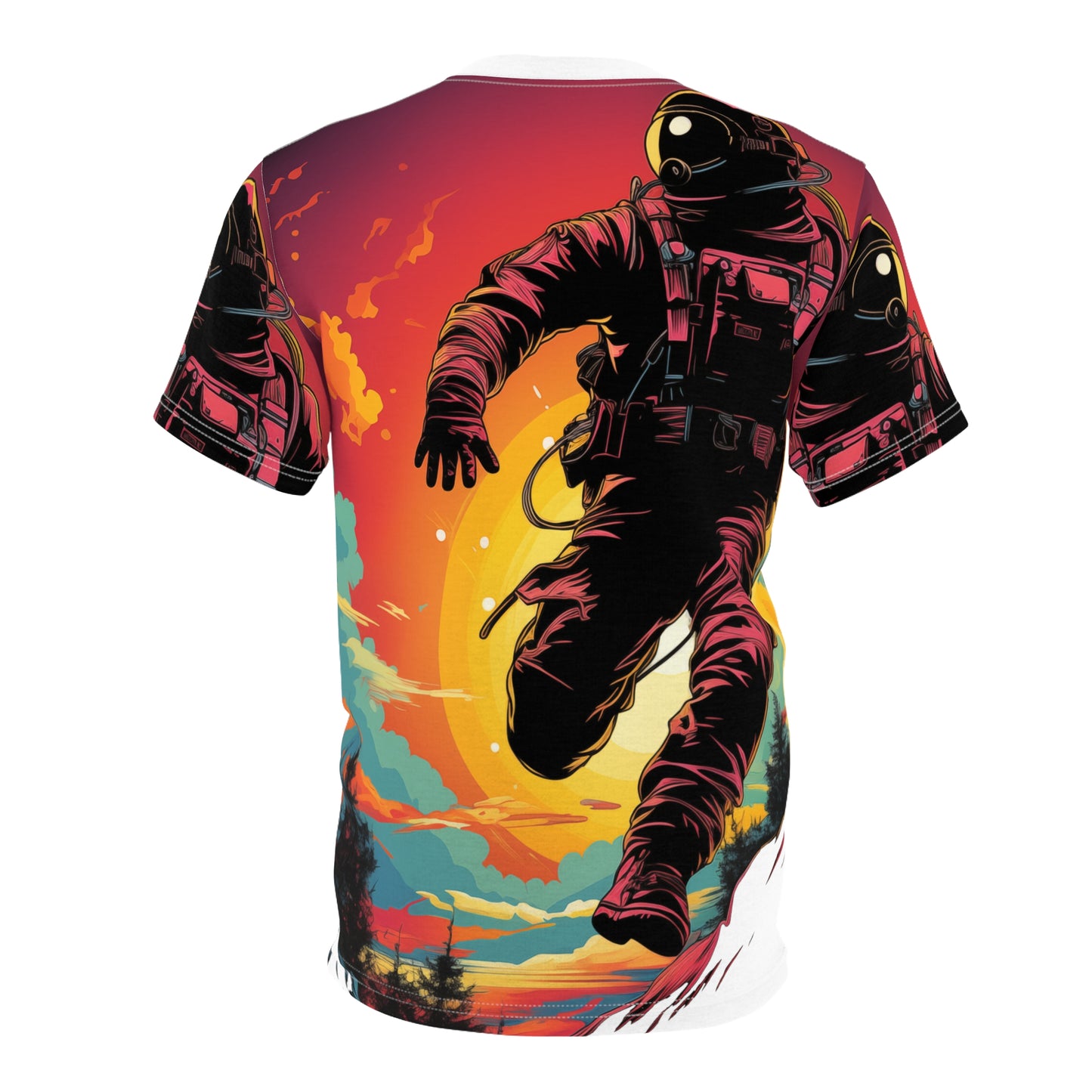 Unisex Cut & Sew Tee (AOP) Astronaut 001