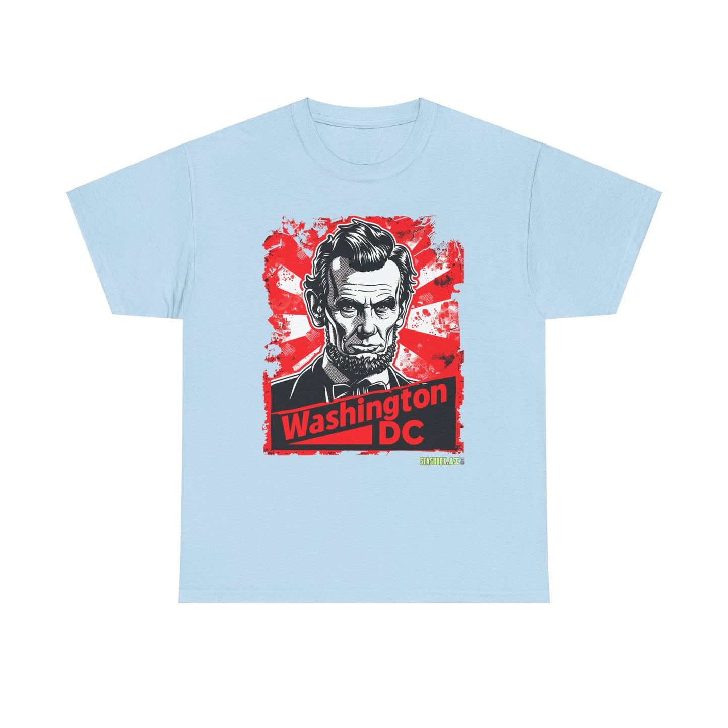 Unisex Heavy Cotton TShirt Abe Lincoln Washington DC 007