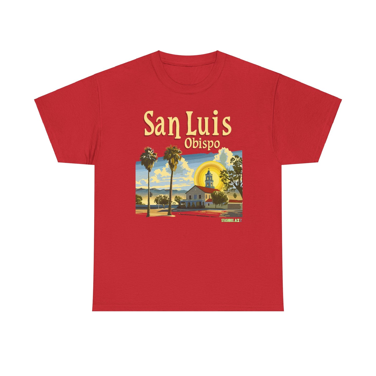 Unisex Heavy Cotton TShirt San Luis Obispo Design 4