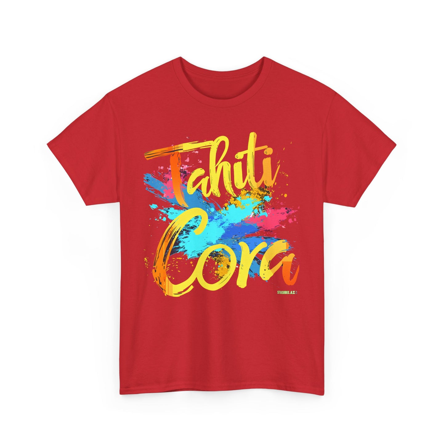 Heavy Cotton T-Shirt  Tahiti Cora Logo 003