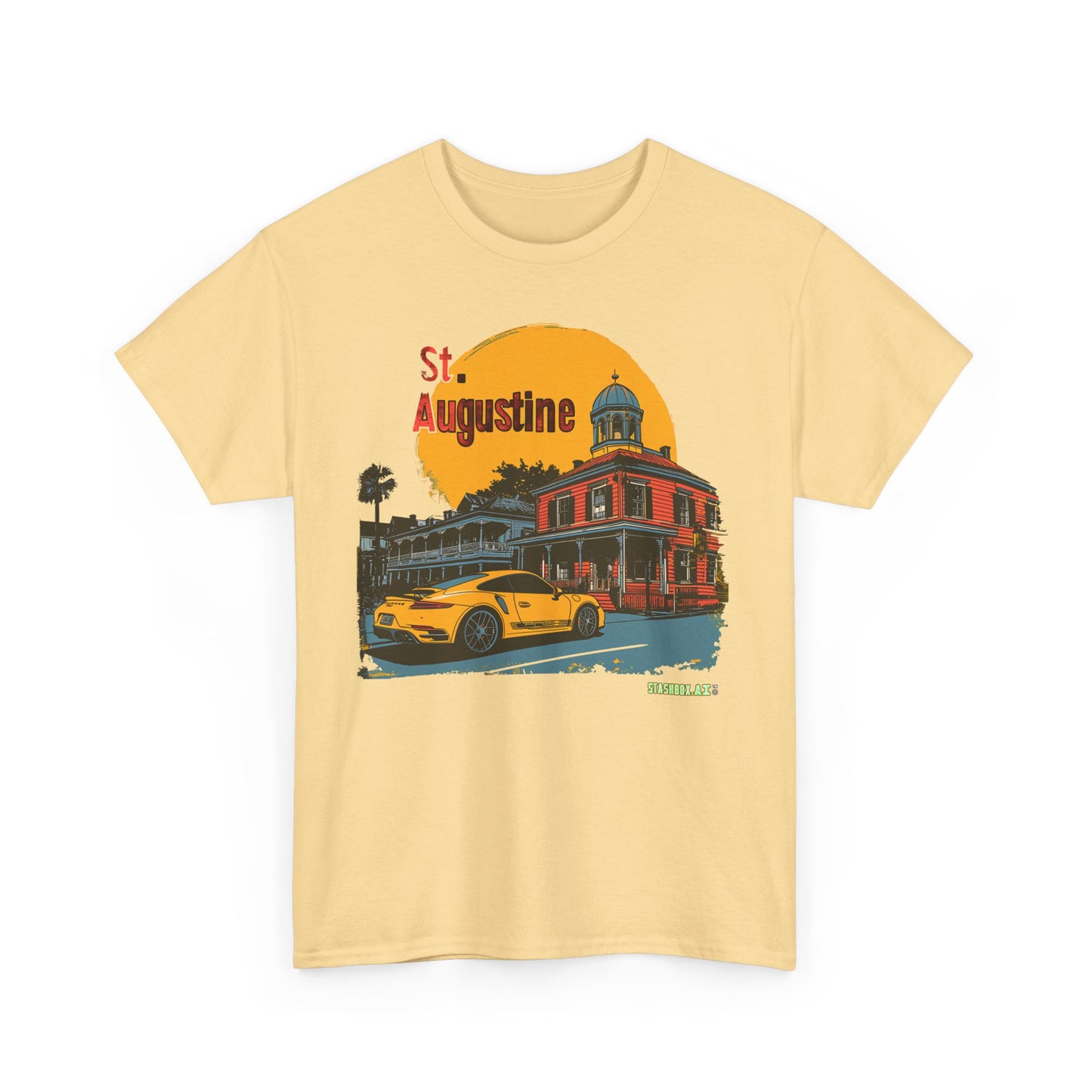 Unisex Heavy Cotton TShirt St. Augustine Design 010