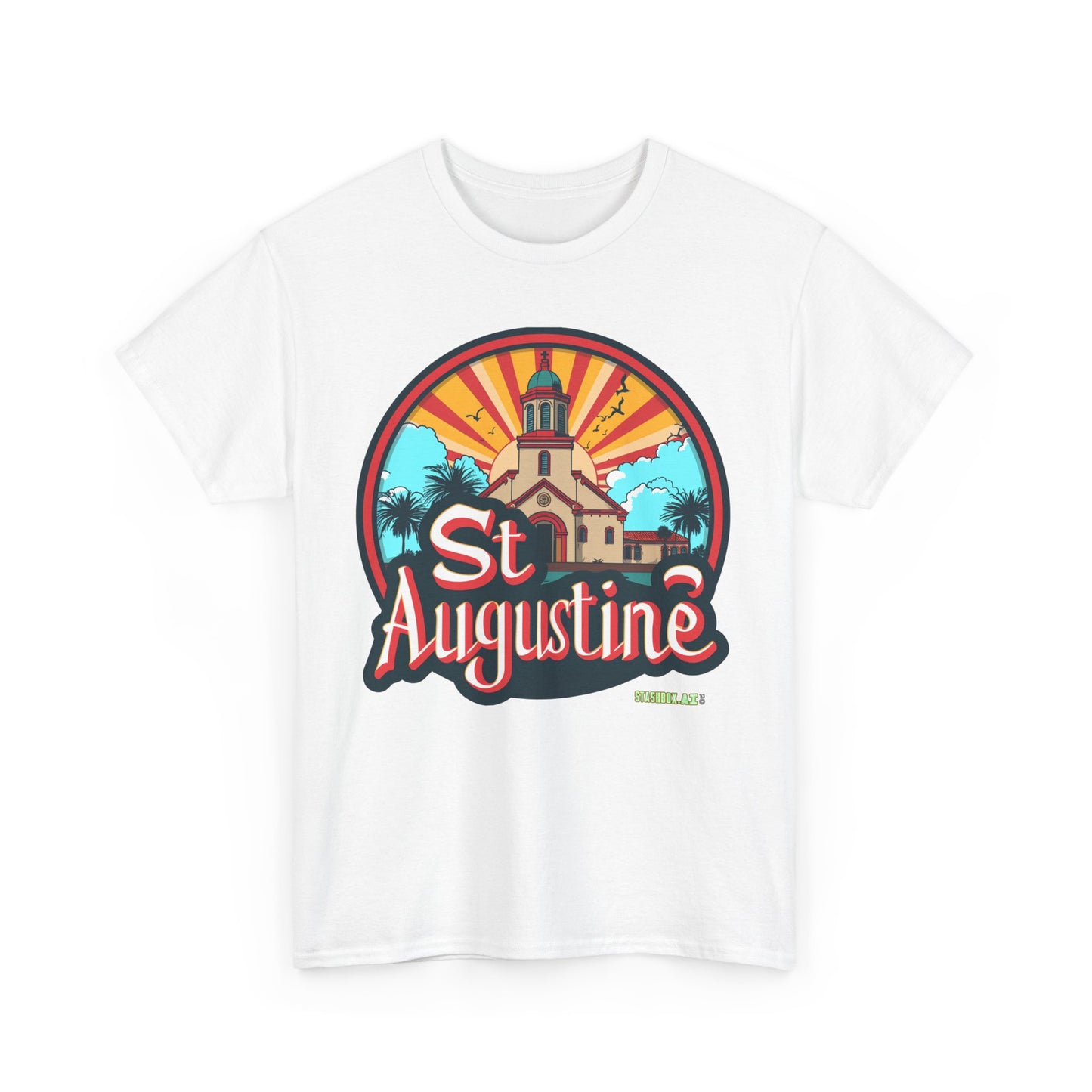 Unisex Heavy Cotton Tee St. Augustine Design 007