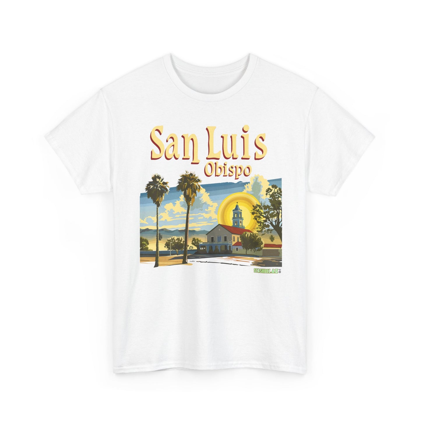 Unisex Heavy Cotton TShirt San Luis Obispo Design 4