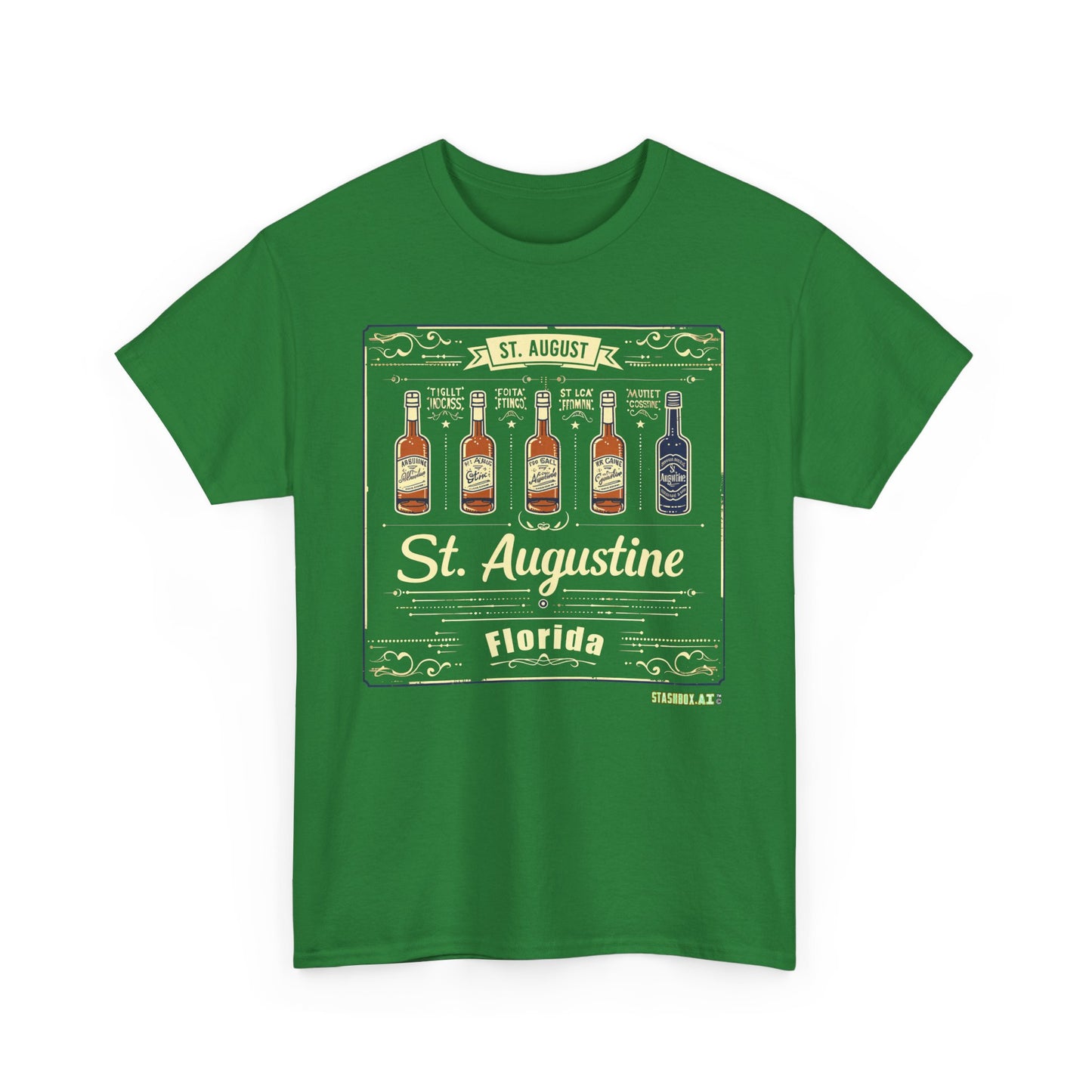 Unisex Heavy Cotton Tee St. Augustine Design 003