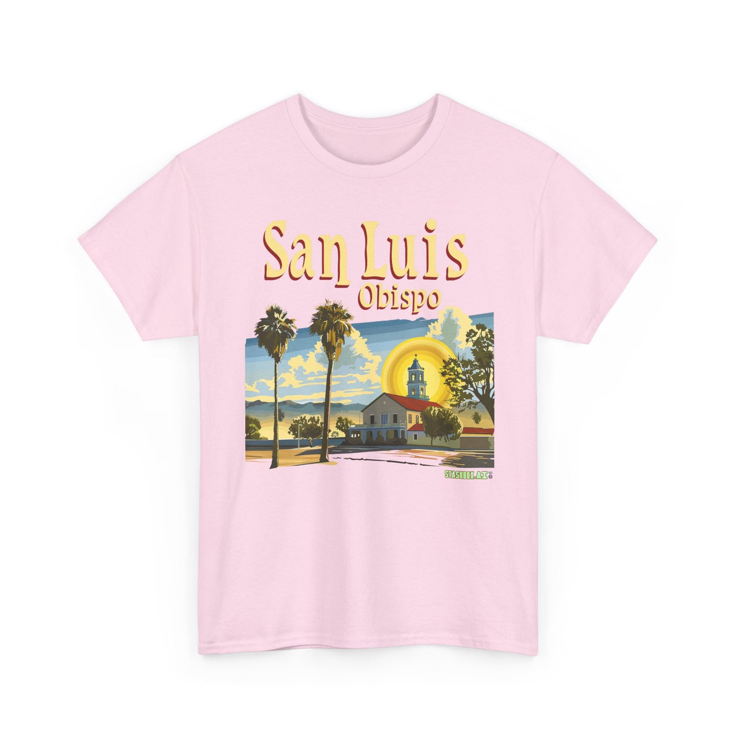 Unisex Heavy Cotton TShirt San Luis Obispo Design 4