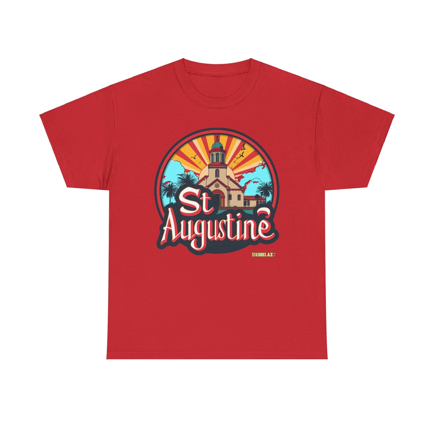 Unisex Heavy Cotton Tee St. Augustine Design 006