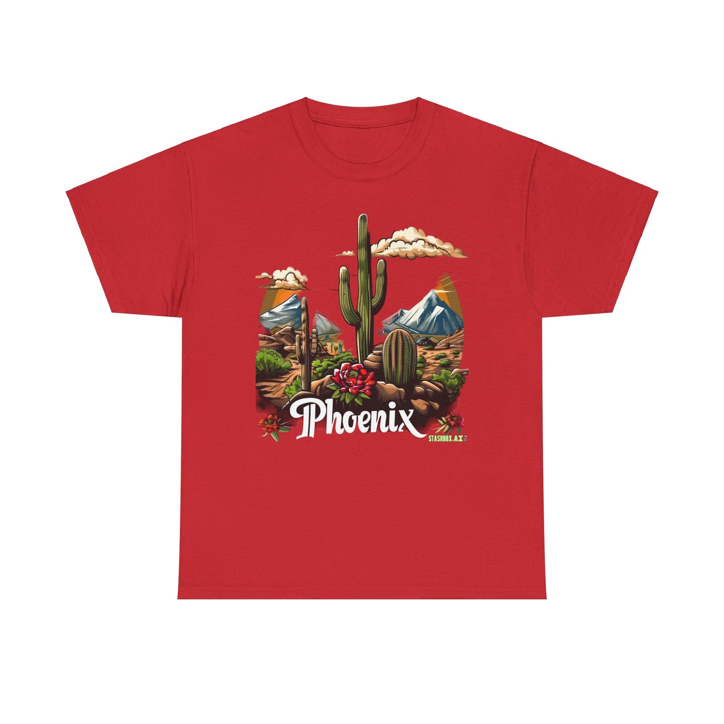 Unisex Heavy Cotton T-Shirt Phoenix Tourism Souvenir 1